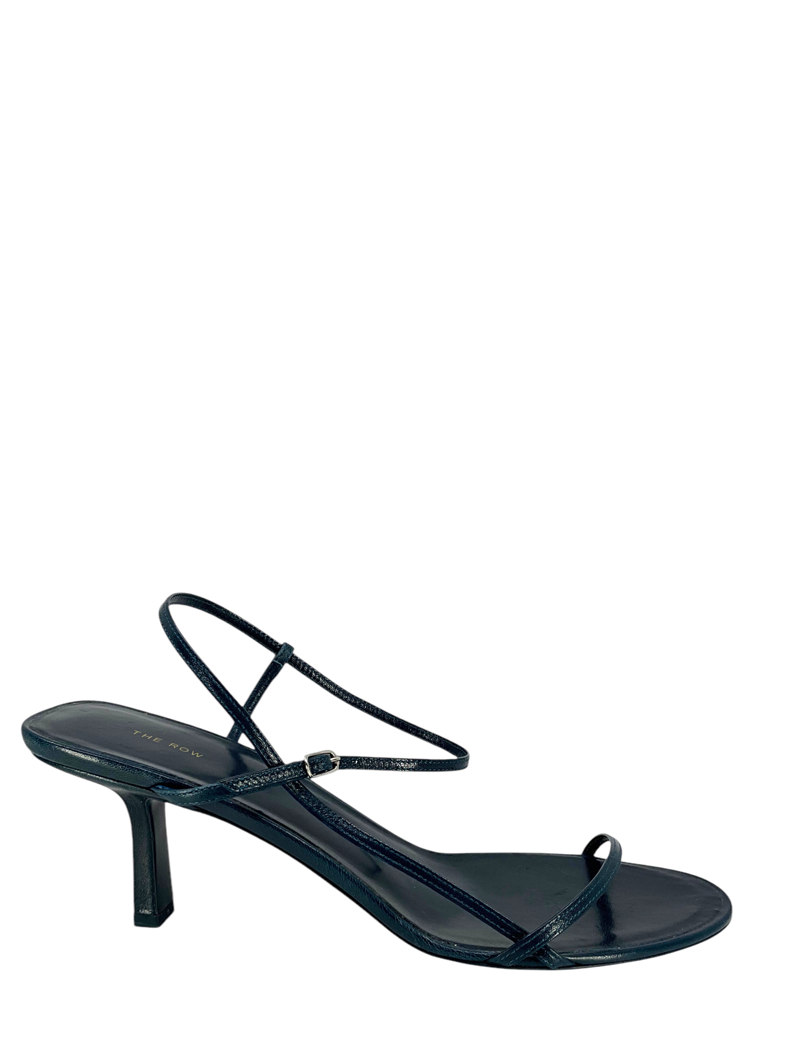 THE ROW Genuine Leather Bare Sandals Women's Size 9 - Comfortable Minimalist Nude Sandals for Summer, Beach, and Casual Outings