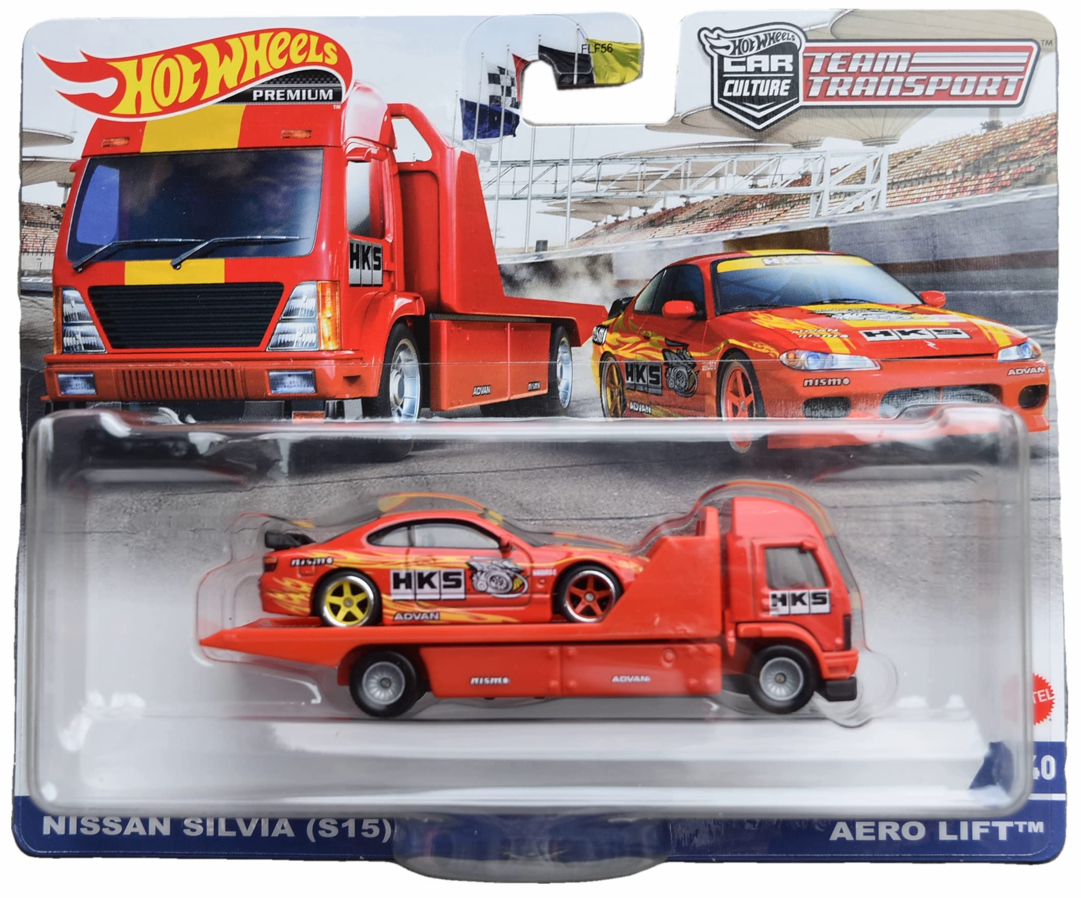 Hot Wheels Nissan Silvia Aero Lift Team Transport Die-Cast Car - Collectible Toy Car for Kids & Adults - Perfect for Play, Display & Racing Scenes