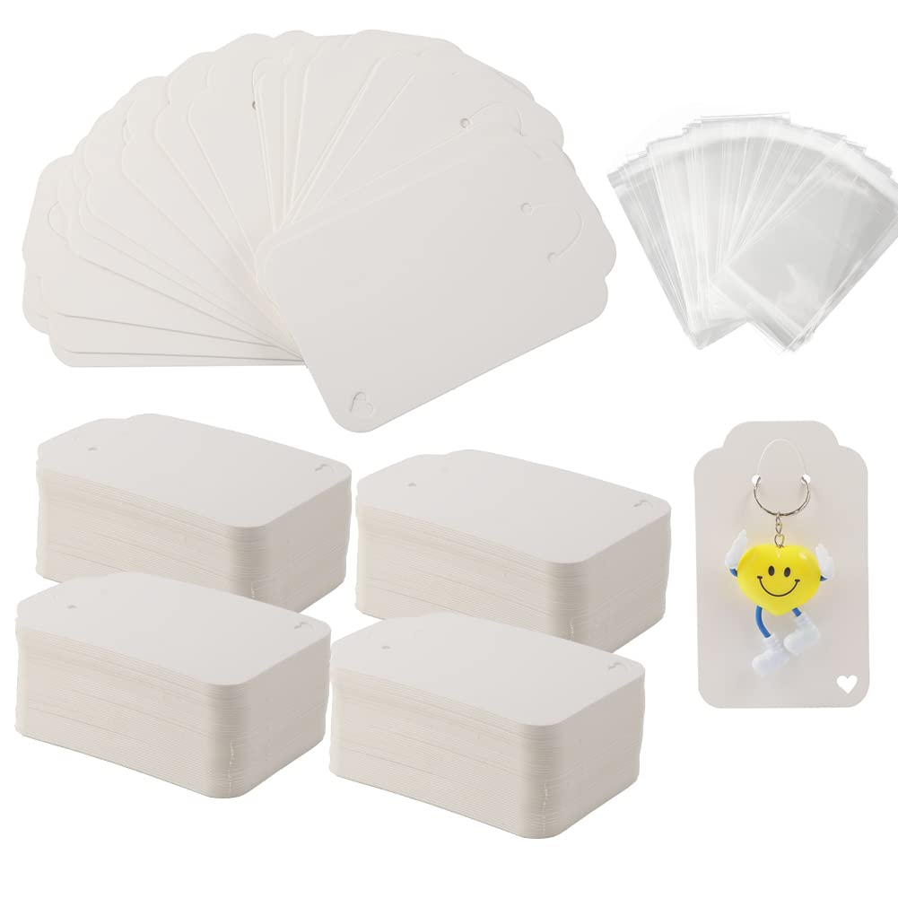 400PCS Keychain Display Cards with Thick Bags - 3