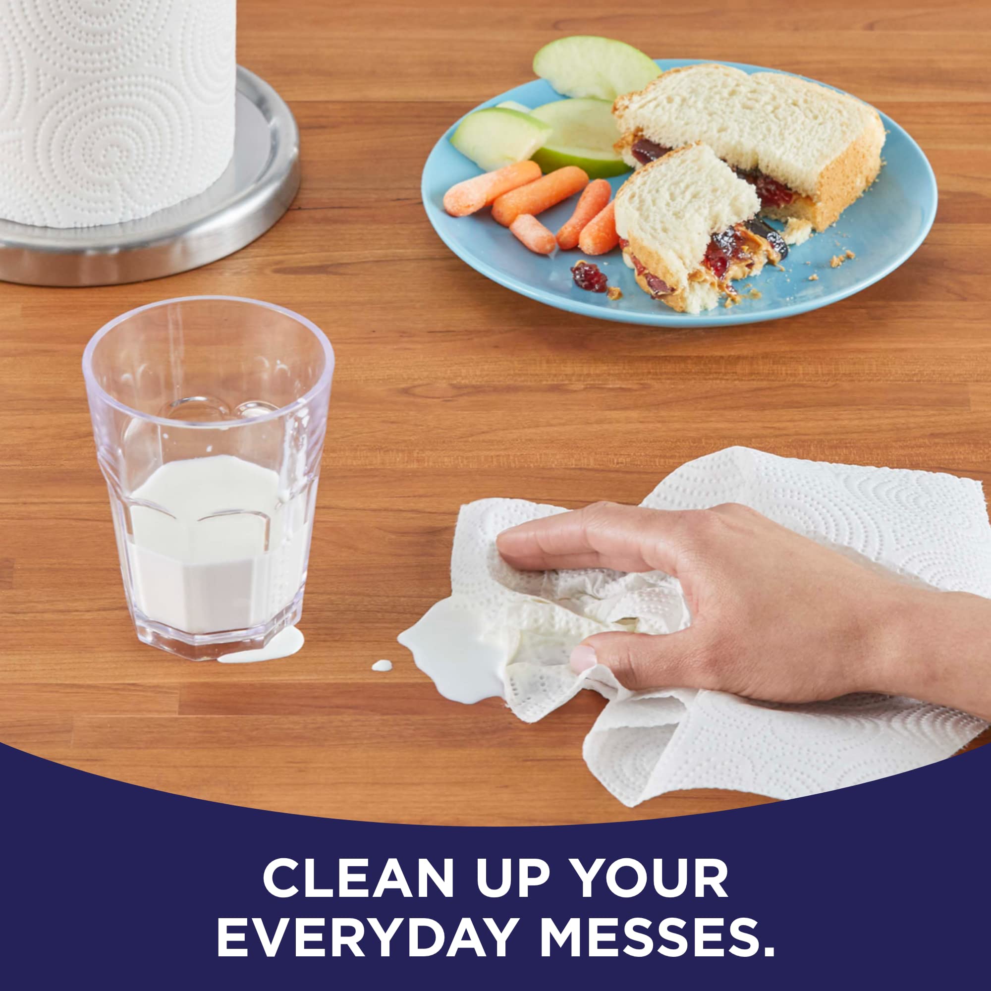 Sparkle® Pick-A-Size® Paper Towels - 24 Double Rolls (48 Regular Rolls) | Ultra Absorbent, Strong & Soft | Perfect for Kitchen Cleaning, Spills & Household Use