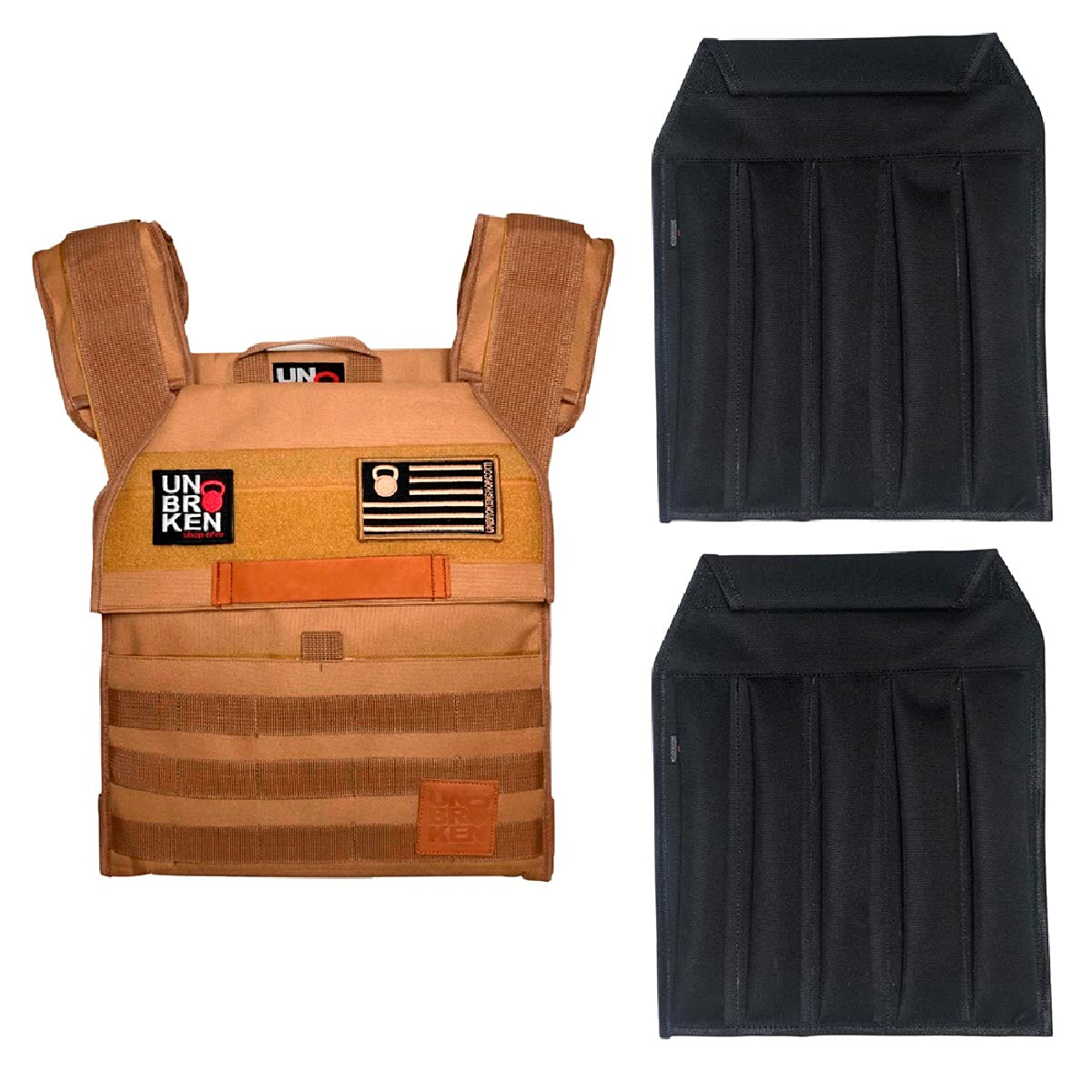 Dresmannst WOD Weight Vest with Sand Plates - Ergonomic & Durable Weighted Vest for CrossFit, Running, Strength Training - Adjustable for Men & Women - Perfect for Gym Workouts, Outdoor Fitness & Military Training (Blue Camo)