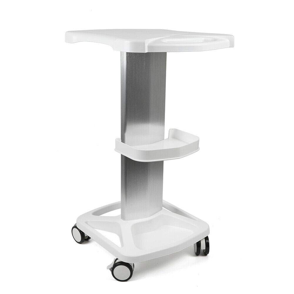 Professional Aluminum Salon Trolley Cart - Mobile Rolling Stand for Ultrasonic Cavitation, RF Machines & Manicure Tools - Perfect for Spa, Clinic & Beauty Salon Organization