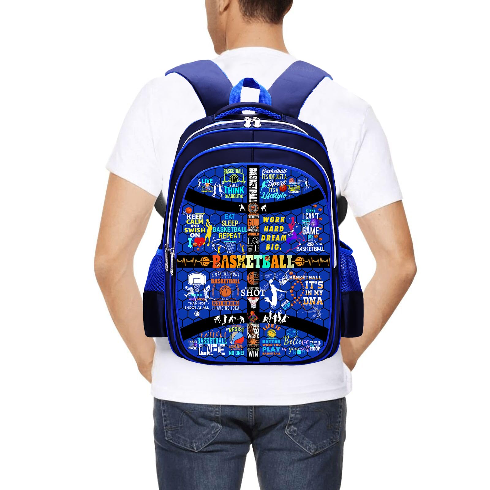 Basketball Backpack for Men & Women - Laptop Daypack for Travel & Hiking