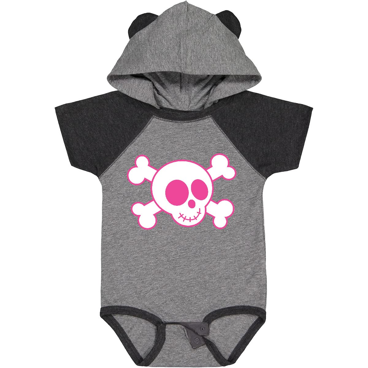 Inktastic Pink Skull Baby Bodysuit - Cute Unisex Onesie for Newborns & Infants | Soft Cotton Bodysuit for Boys & Girls | Perfect for Halloween, Birthday Gifts & Casual Outfits