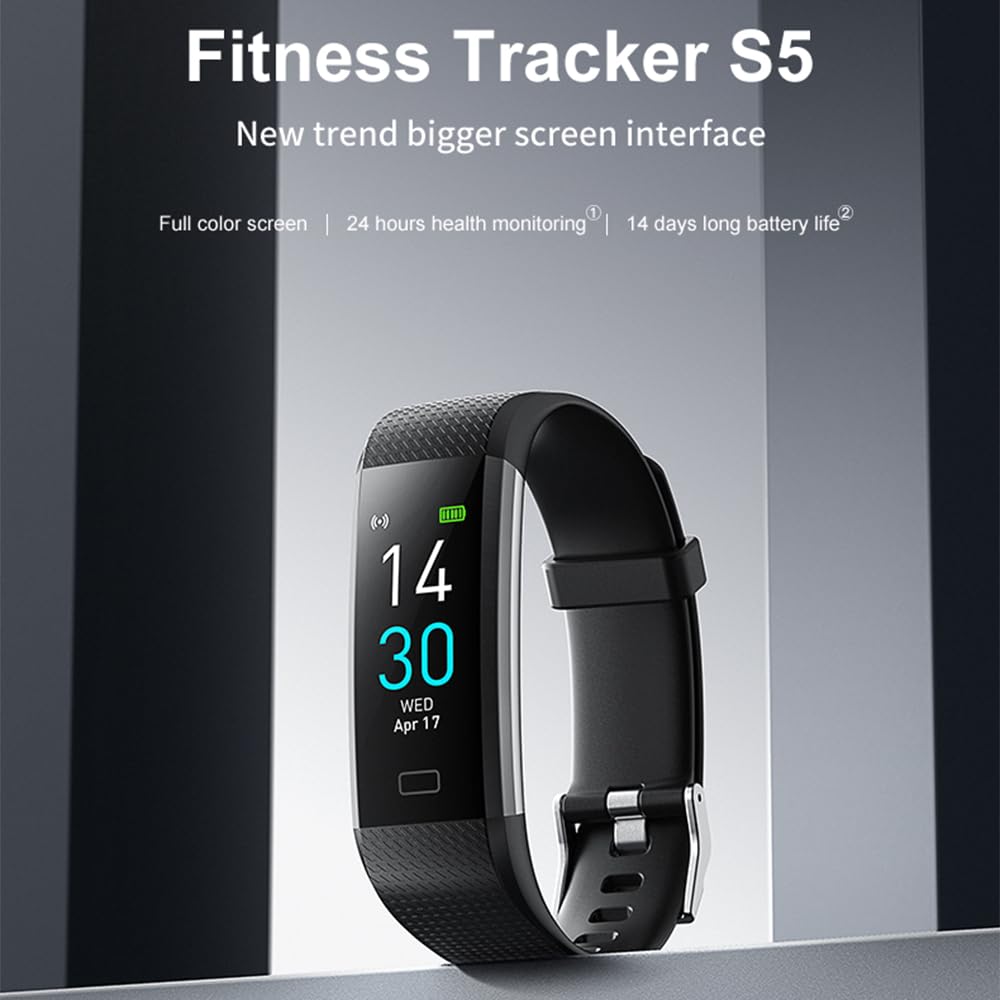 Best Fitness Tracker with Heart Rate Monitor, Step Counter & Calorie Tracker - IP68 Waterproof Activity Smart Watch for Men & Women - Track Sleep, Steps & Workouts for Running, Swimming & Daily Health Monitoring
