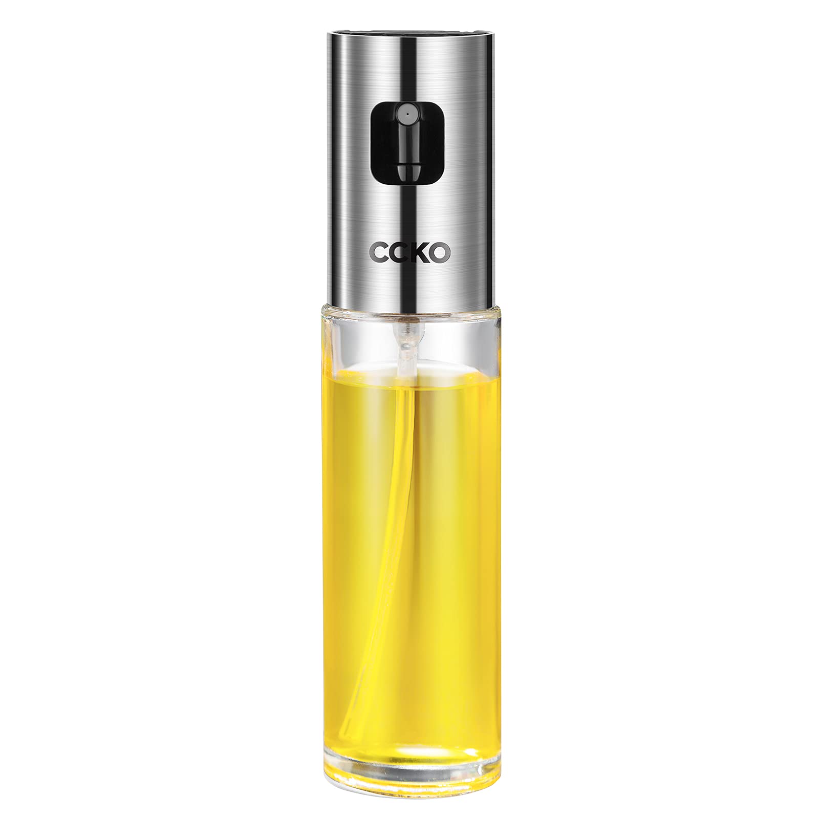 CCKO Oil Sprayer for Cooking - Non-Aerosol Oil Spray Dispenser Bottle for Air Fryer, Baking, BBQ, Salad, Frying & Grilling | Perfect for Healthy Cooking & Kitchen Use