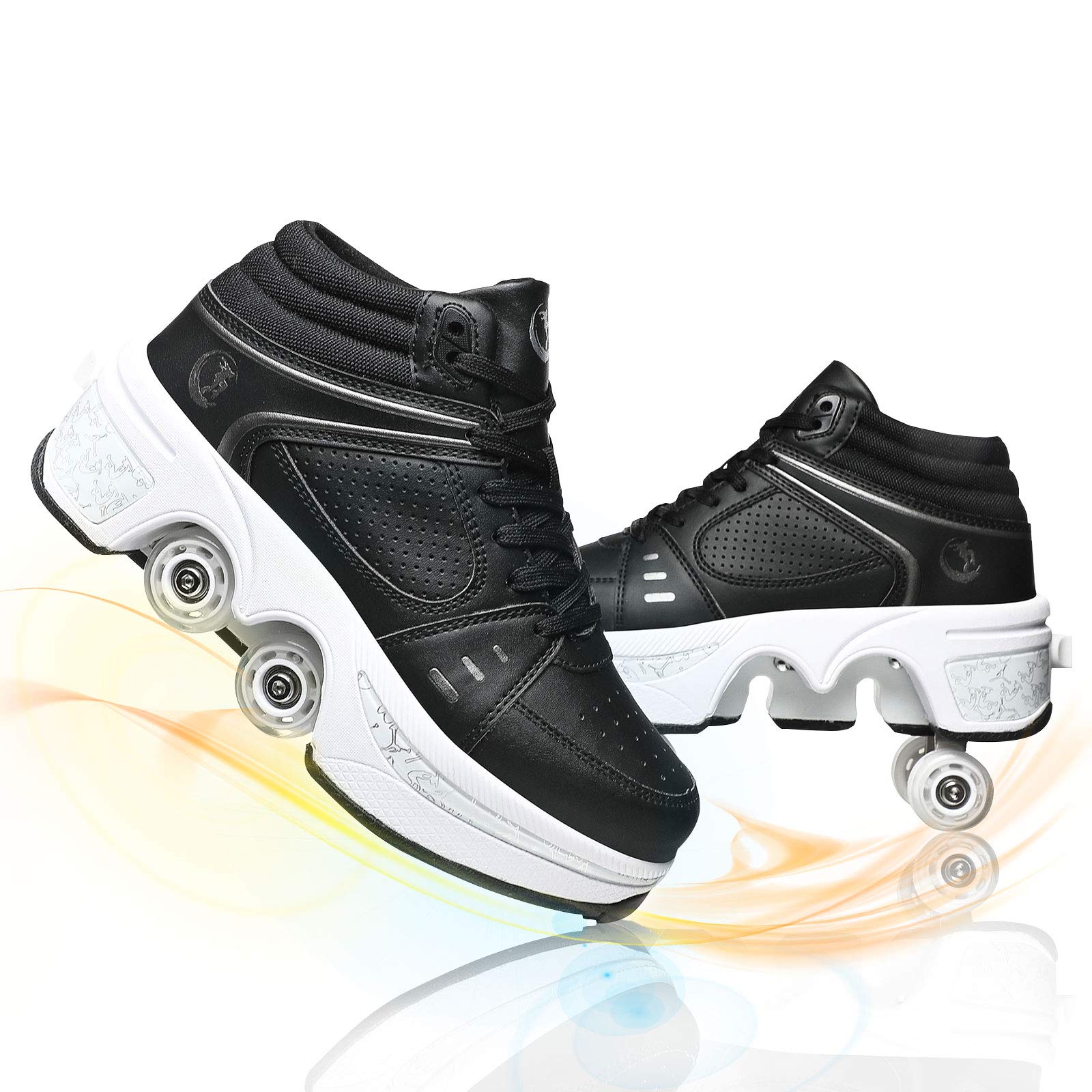 Best Deformation Roller Shoes for Women, Men & Kids - Automatic Walking & Running Shoes with Hidden Pop-Out Wheels - Perfect for Outdoor Fun, Commuting & Fitness