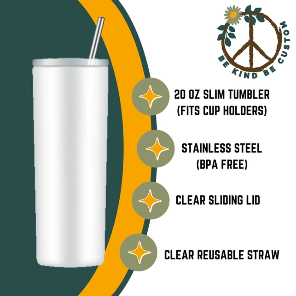 20 oz Insulated Tumbler with Lid & Straw - Baltimore Orioles Baseball Team Themed Cup - Perfect for Baseball Games, Tailgating & Outdoor Activities