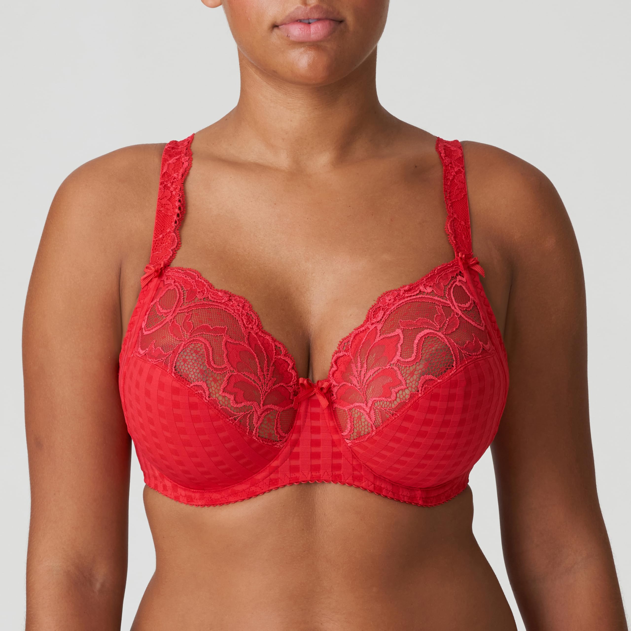 PrimaDonna Madison Side Support Bra 36F Scarlet Red - Full Coverage Underwire Bra for Plus Size Women - Perfect for Everyday Wear, Work & Special Occasions