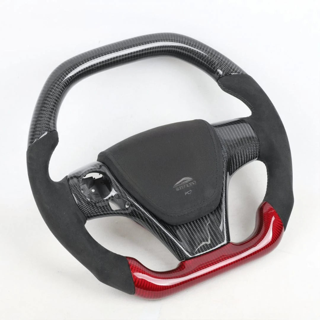 2014-2019 Toyota Highlander Custom Carbon Fiber Steering Wheel Cover - Upgrade Interior with Premium Carbon Fiber Look (Perfect for Car Enthusiasts & Luxury Vehicle Upgrades)
