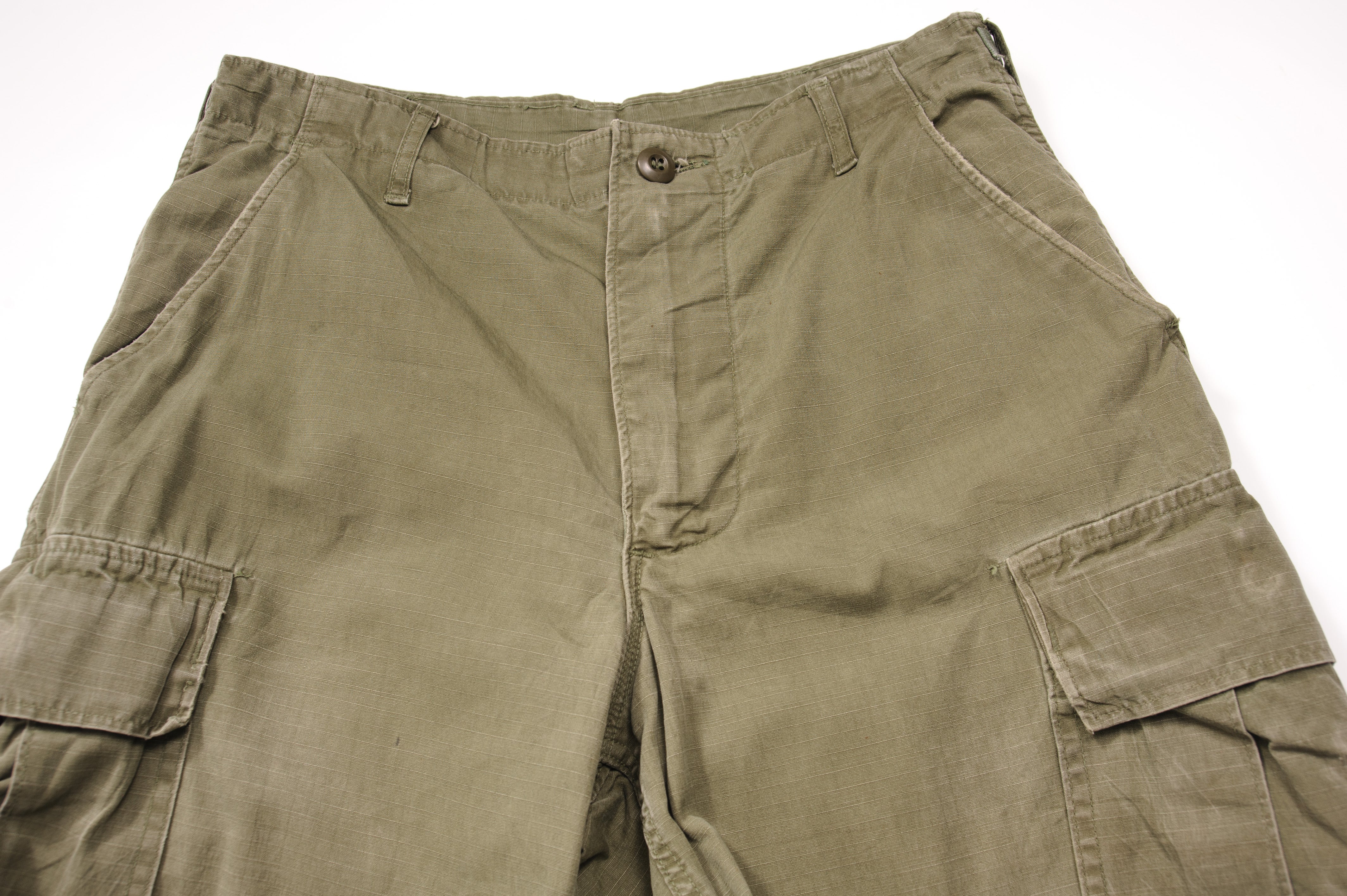 US Army Field Trousers Pants - Ripstop Poplin Vietnam War Era (1969) - Size 30x32 Small Long - Military Tactical Pants for Outdoor Hiking, Camping & Reenactments