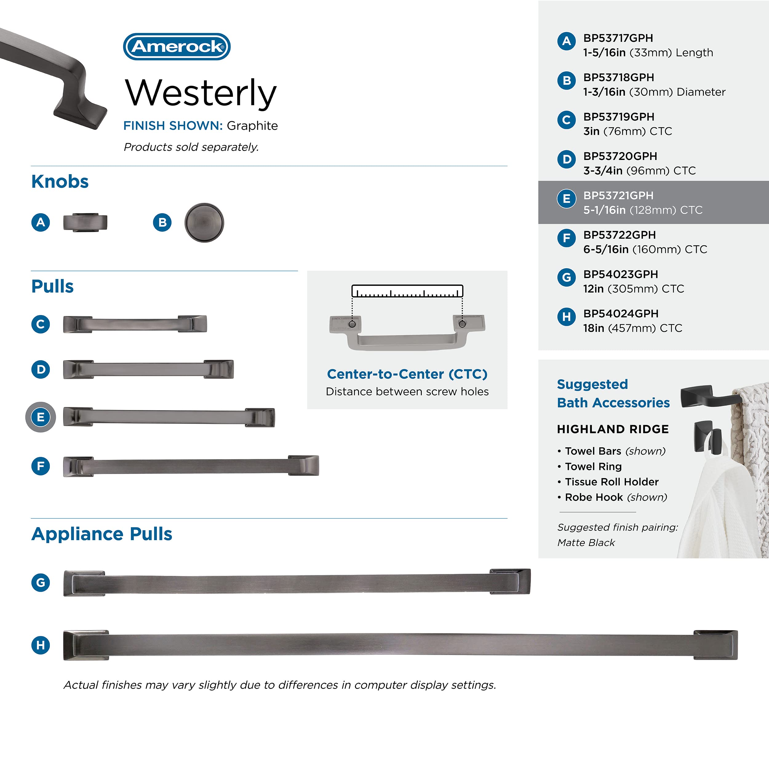 Amerock Westerly 5-1/16