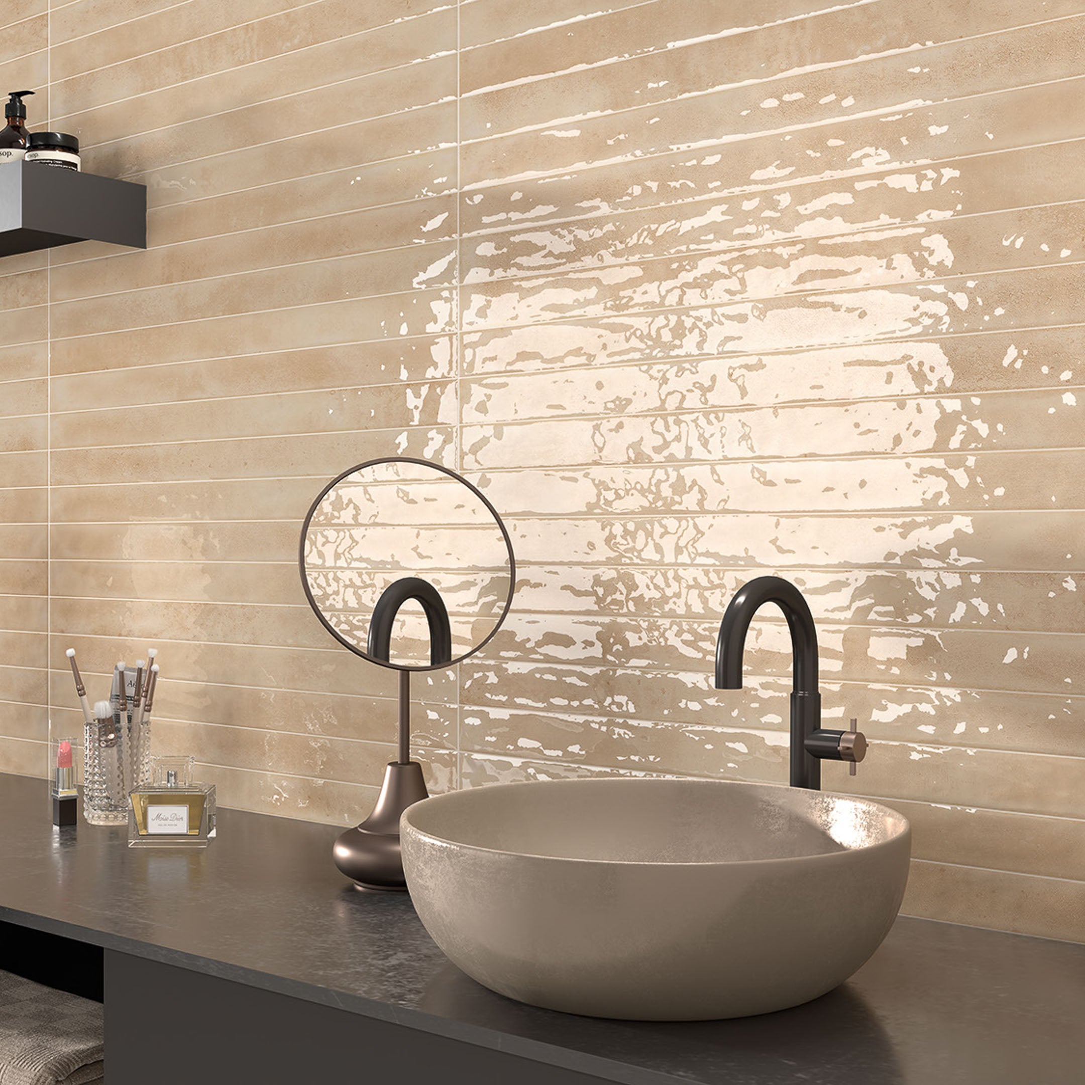 Makalu Zellige Porcelain Wall Tile - Spanish Chroma Handmade Glossy Finish for Kitchen Backsplash, Bathroom & Living Room Decor