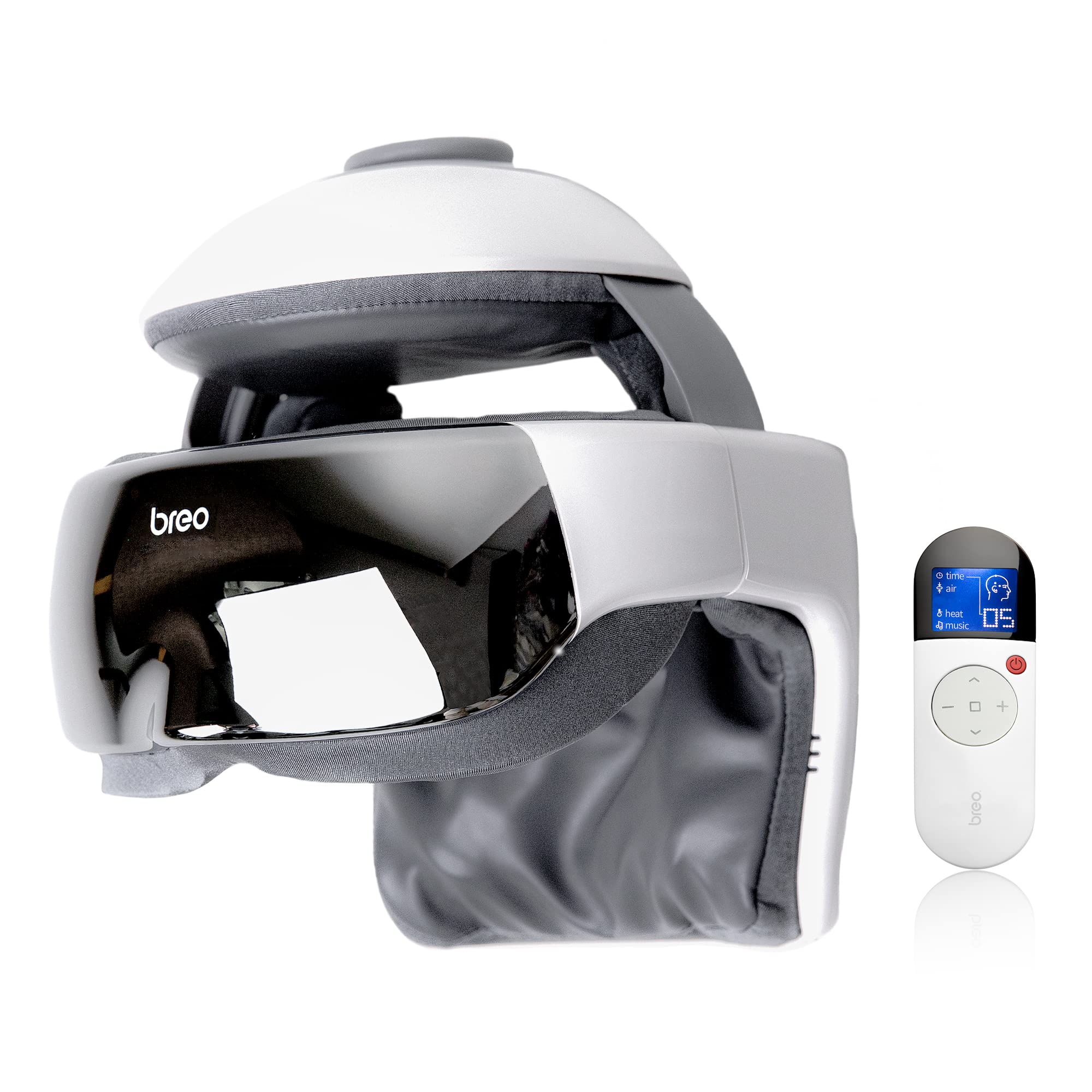 Breo iDream3 Rechargeable Head Massager with Scalp Massage & Remote Control - Relaxing Head and Neck Massager for Stress Relief, Tension Headaches - Perfect for Home, Office & Travel Use