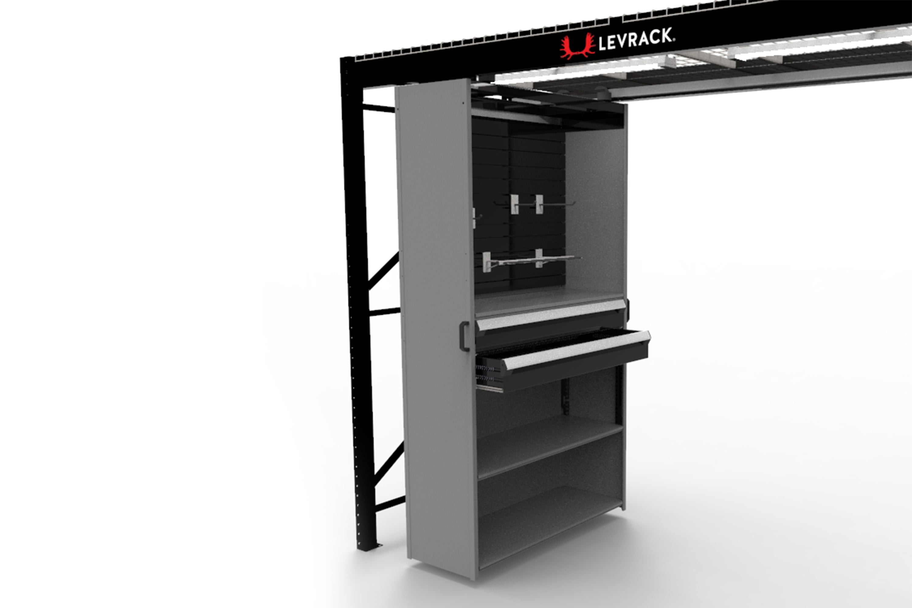 Levrack Internal Slatwall (6 Pack) - Heavy Duty Metal Slatwall Panels for Retail Stores, Garages & Home Organization - Perfect for Displaying Merchandise & Tools