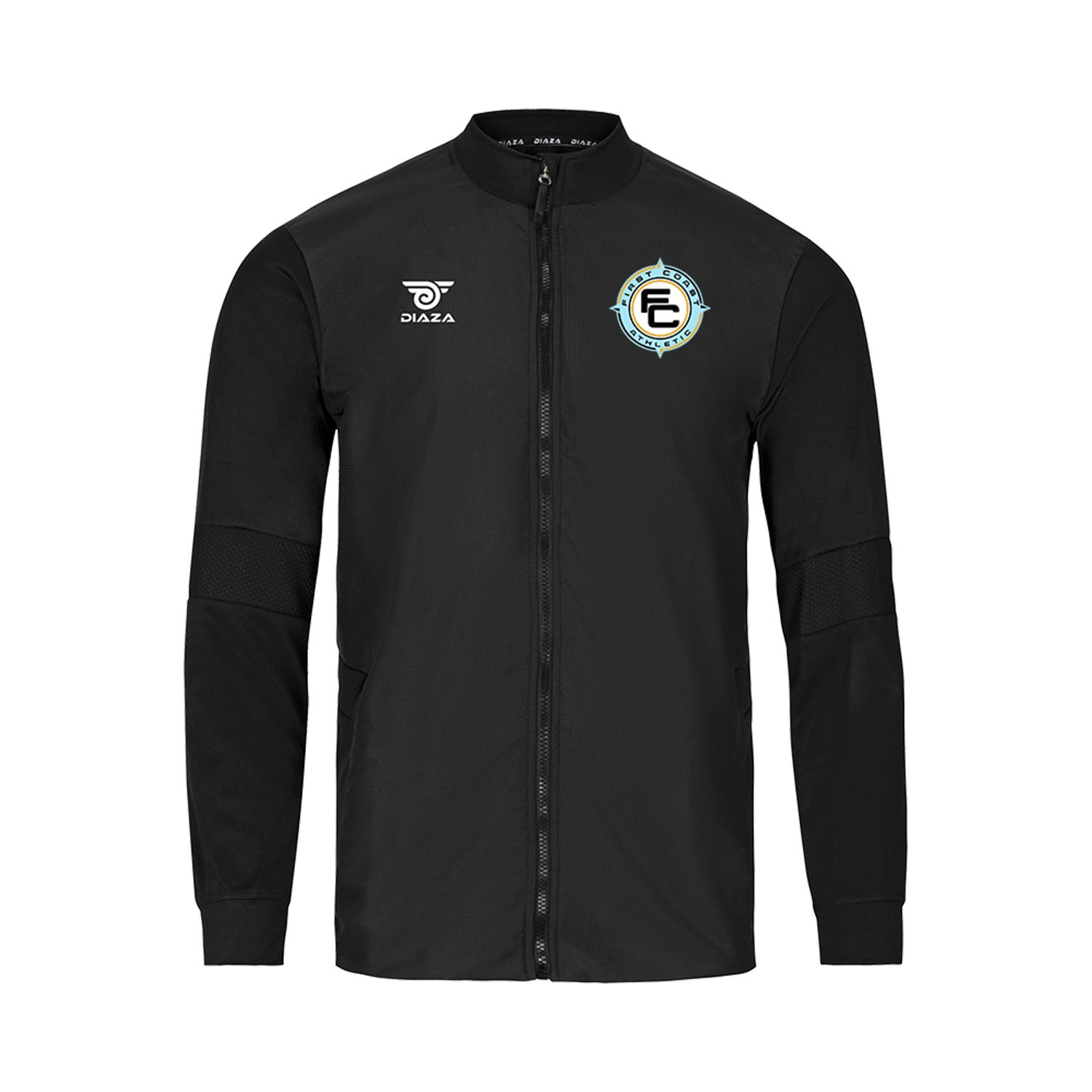 First Coast Athletic Midnight Diaza Jacket - Lightweight Waterproof Running Jacket for Men & Women - Perfect for Jogging, Hiking & Outdoor Sports
