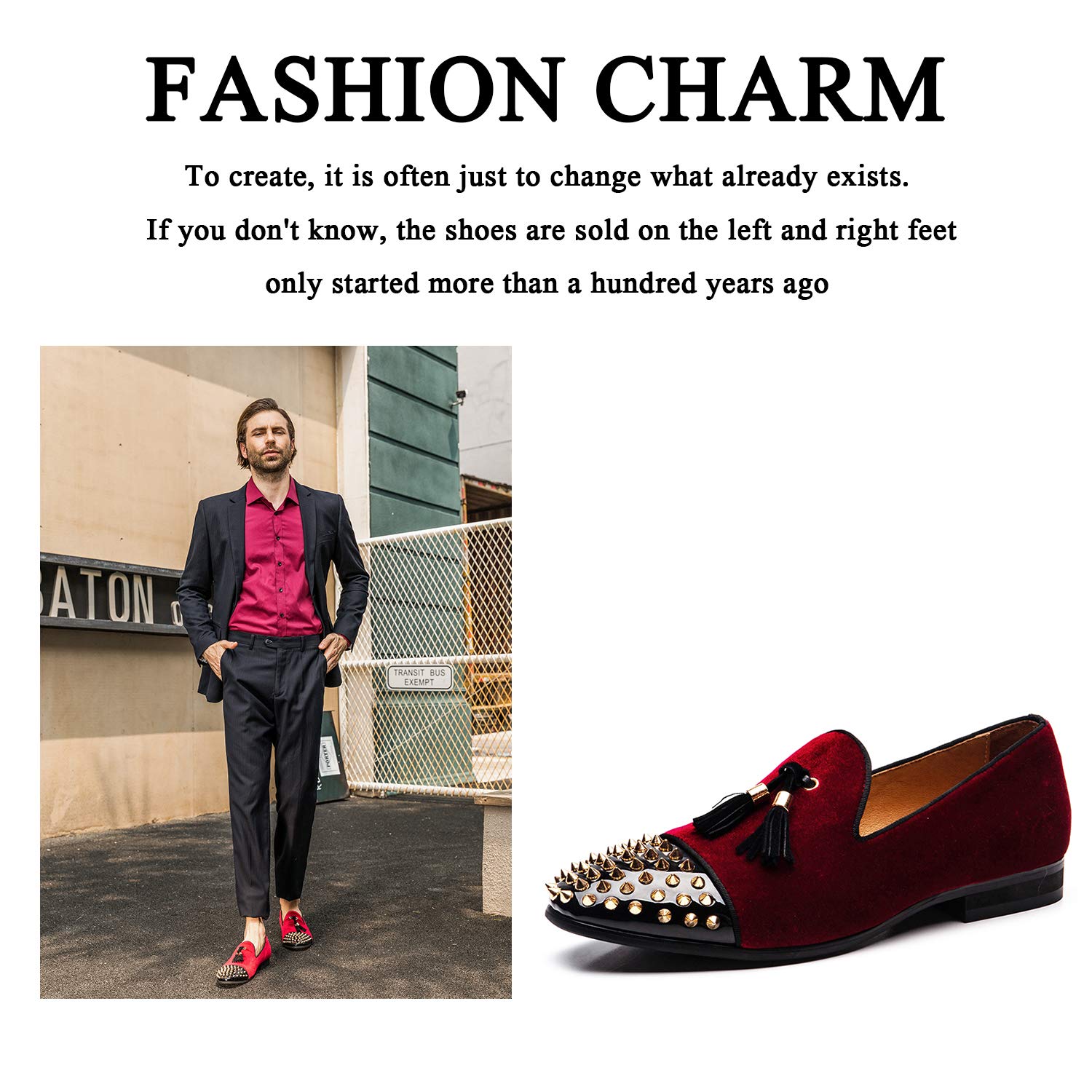 JITAI Men's Penny Slip-On Loafers - Genuine Leather Lined Comfortable Dress Shoes for Business, Casual & Wedding Occasions