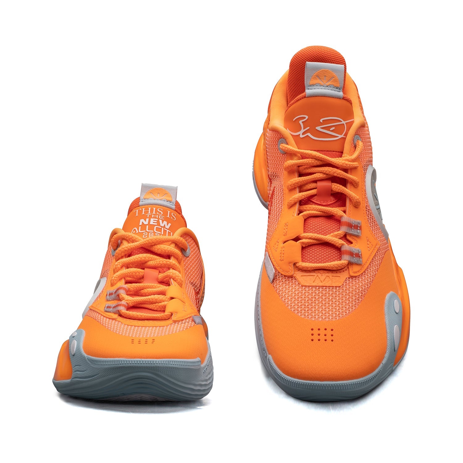 Wade All City 12 Orange Basketball Shoes - Men's High-Performance Sneakers for Indoor & Outdoor Court Play | Durable Cushioning & Ankle Support | Perfect for Streetball, Training, and Competitive Games