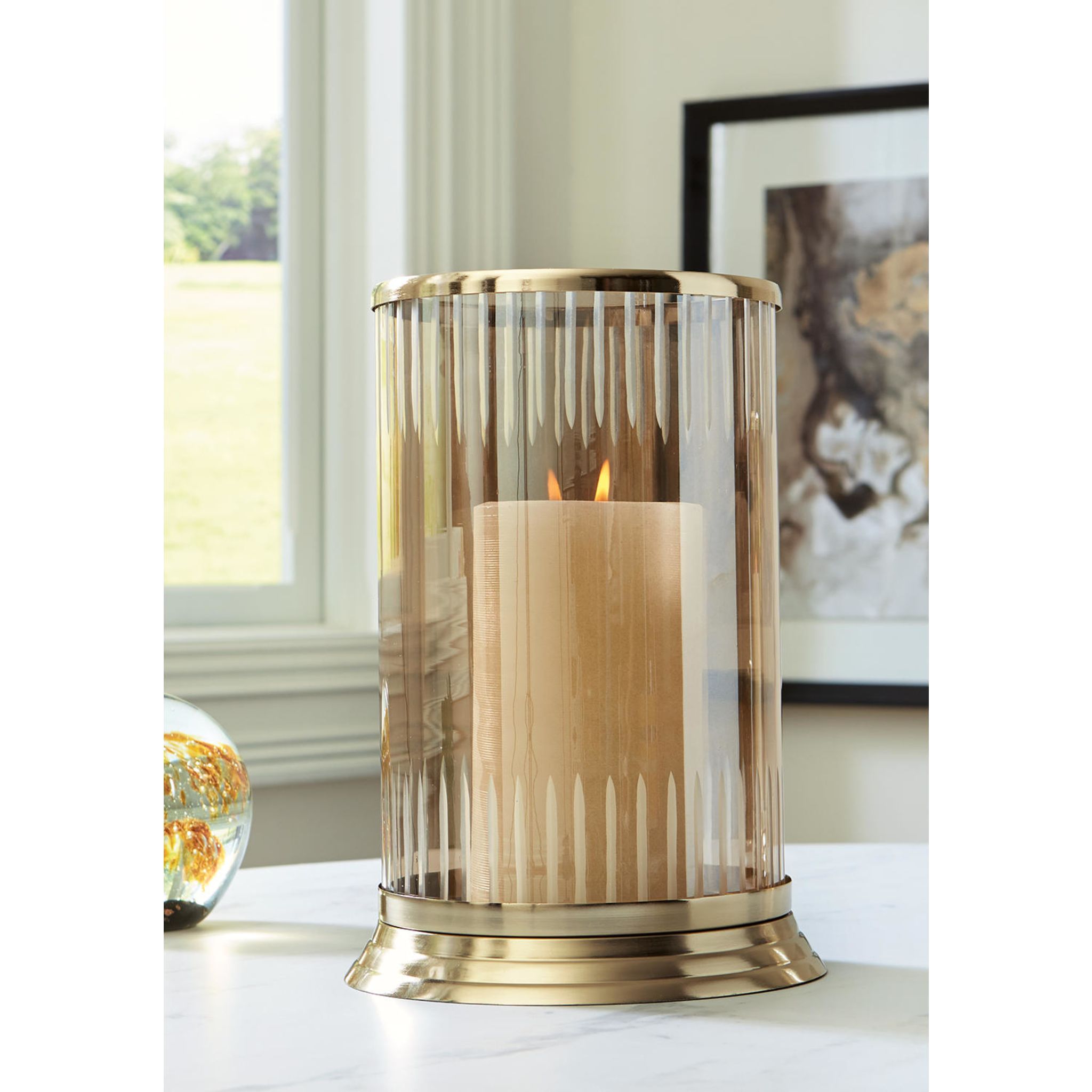 Aavinson Elegant Glass Candle Holder - 3-Piece Set for Home Decor, Wedding Centerpieces & Romantic Dinner Ambiance | Perfect for Living Room, Bedroom, Bathroom Decorations