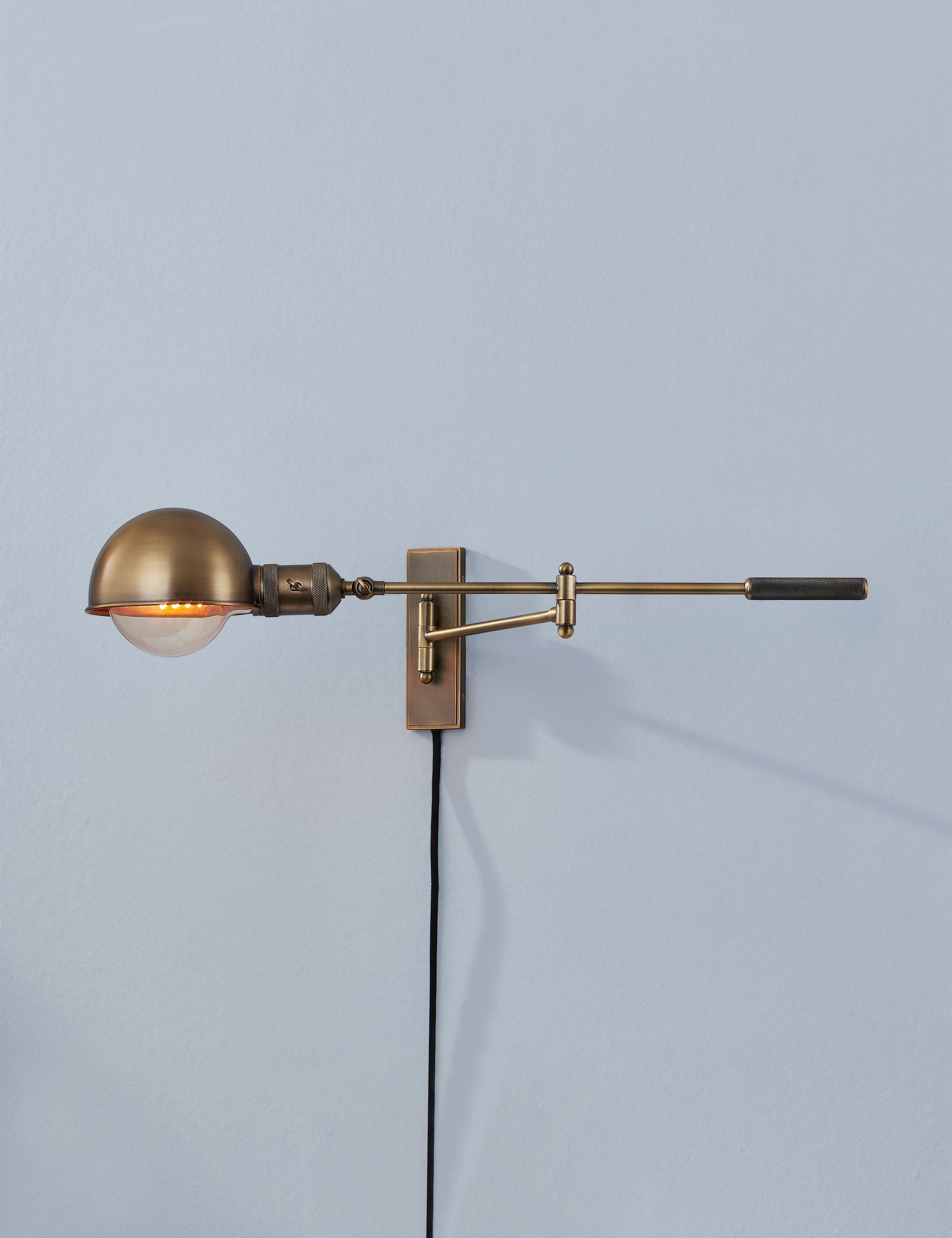 Arthur Plug In Wall Sconce - Modern Plug-In Light Fixture for Bedroom, Living Room & Hallway | Easy Installation No Wiring Needed
