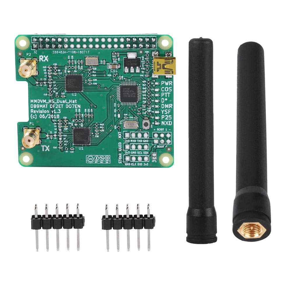 USB MMDVM Duplex Module Dual Antenna Board Hotspot Kit with 10mW High RF Power - Compatible with DMR/P25/D-STAR/Yaesu System Fusion - Perfect for Amateur Radio, Digital Voice Communication & Repeater Setup