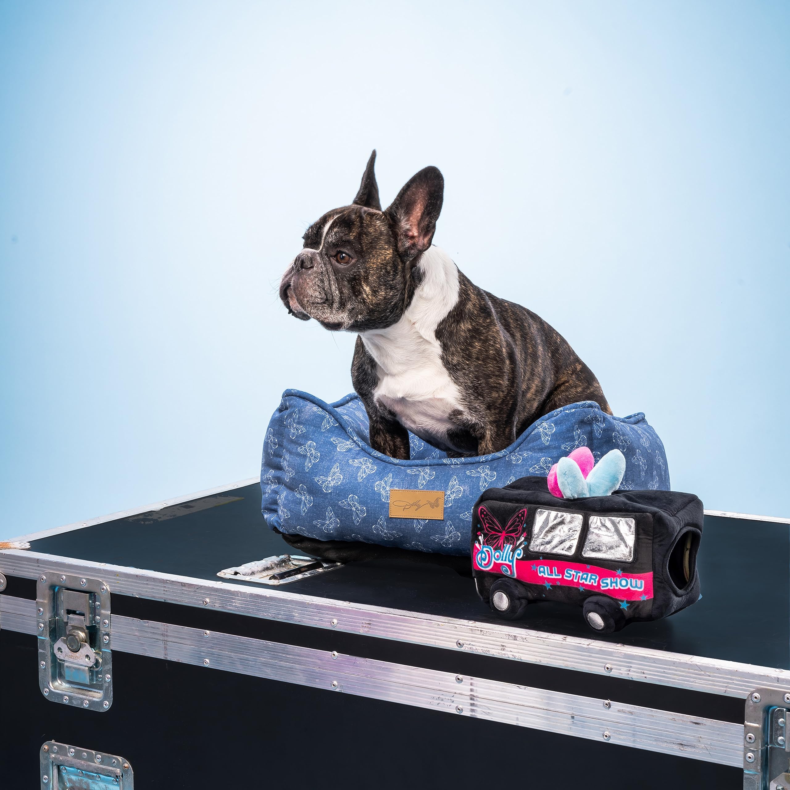 Doggy Parton Plush Dog Toys Collection - Tour Bus Hideaway for Small & Medium Dogs | Soft & Durable Chew Toy for Puppies | Perfect for Travel, Crate Training & Playtime
