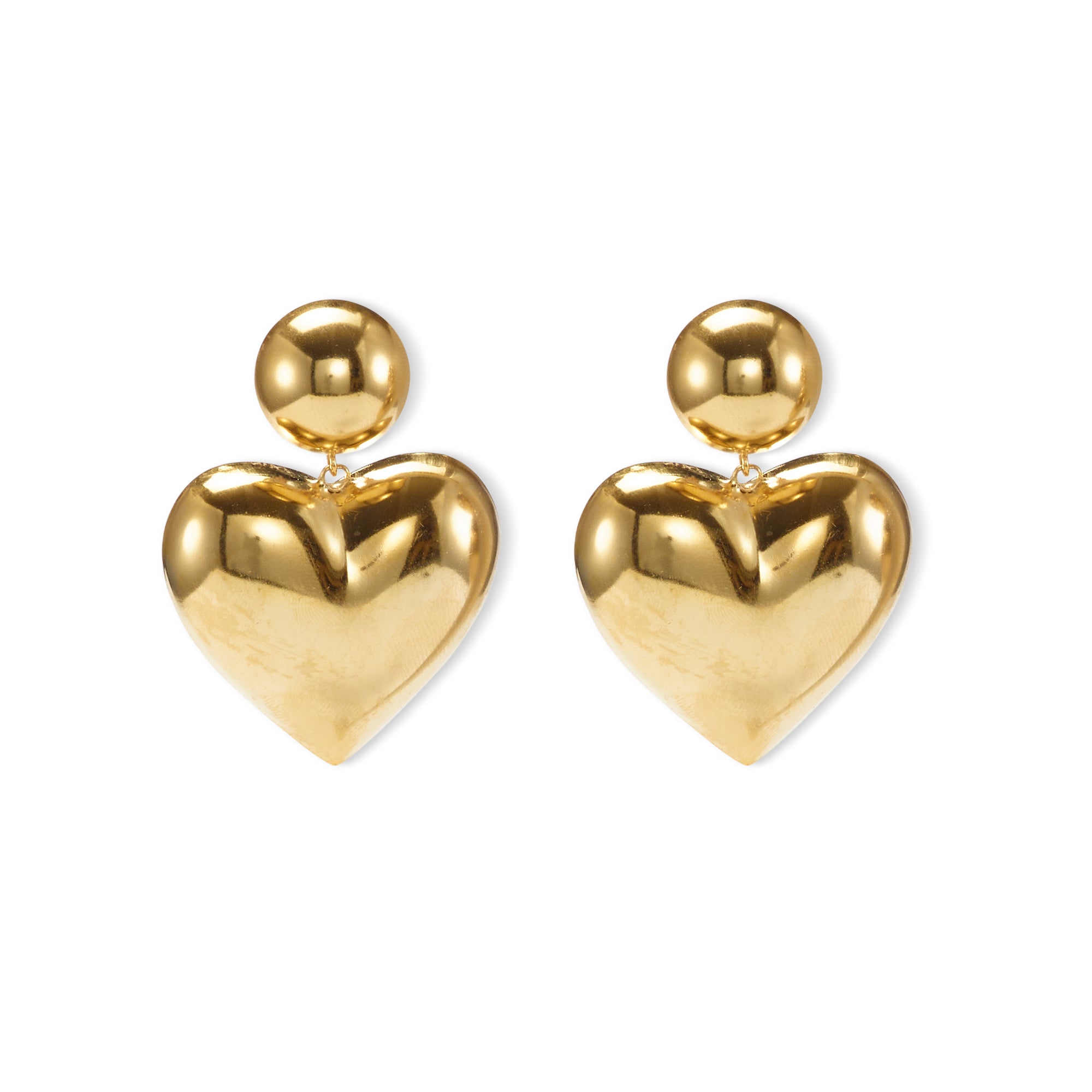Gigi Heart Earrings for Women - Sterling Silver Dainty Love Heart Stud Earrings - Perfect for Valentine's Day, Anniversary Gifts & Everyday Wear