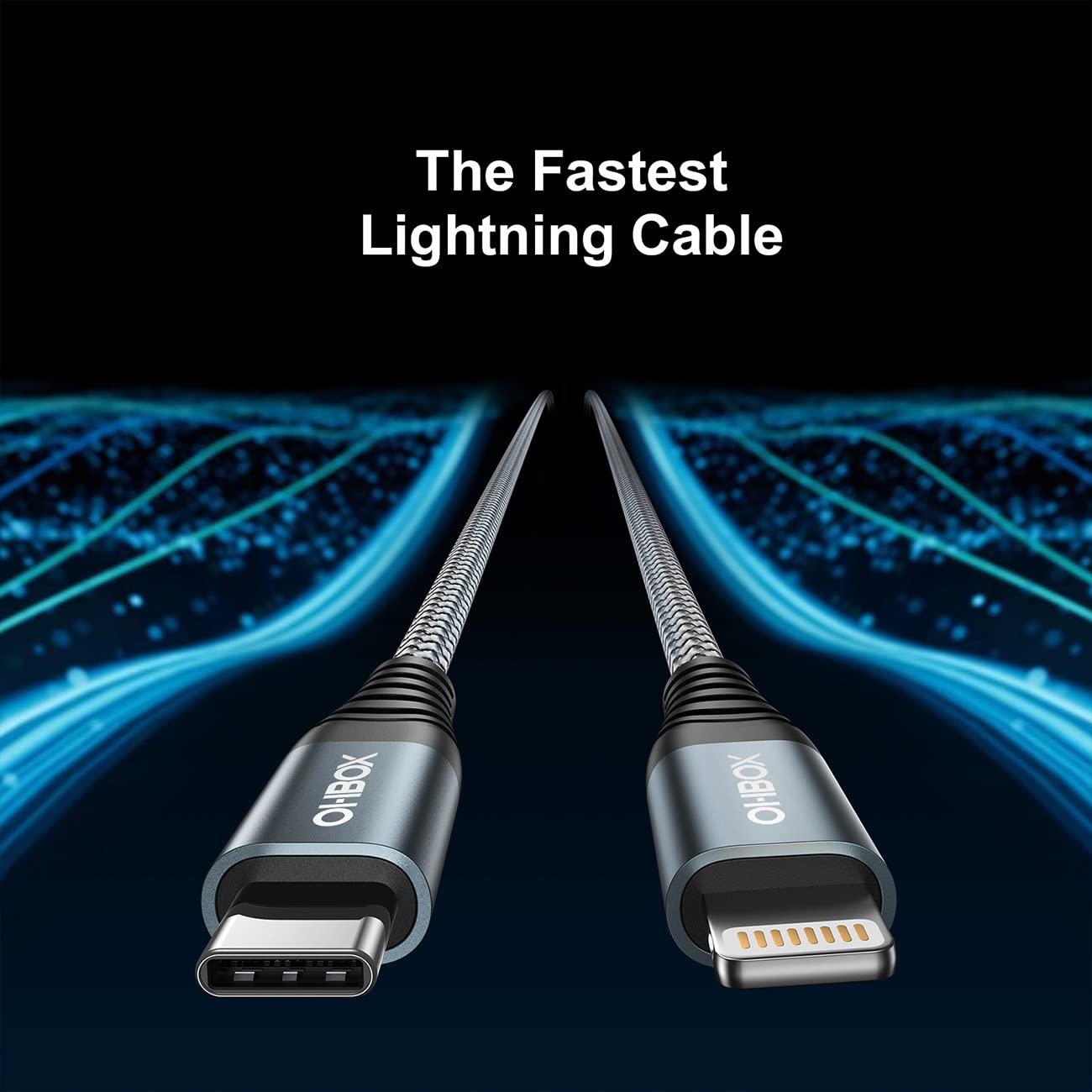 ohbox 10FT USB C to Lightning Cable 3-Pack - Fast Charging Cord for iPhone 14 13 12 11 Pro Max XR XS 8 Plus & iPad - Durable Long Charger for Home Office Car Travel