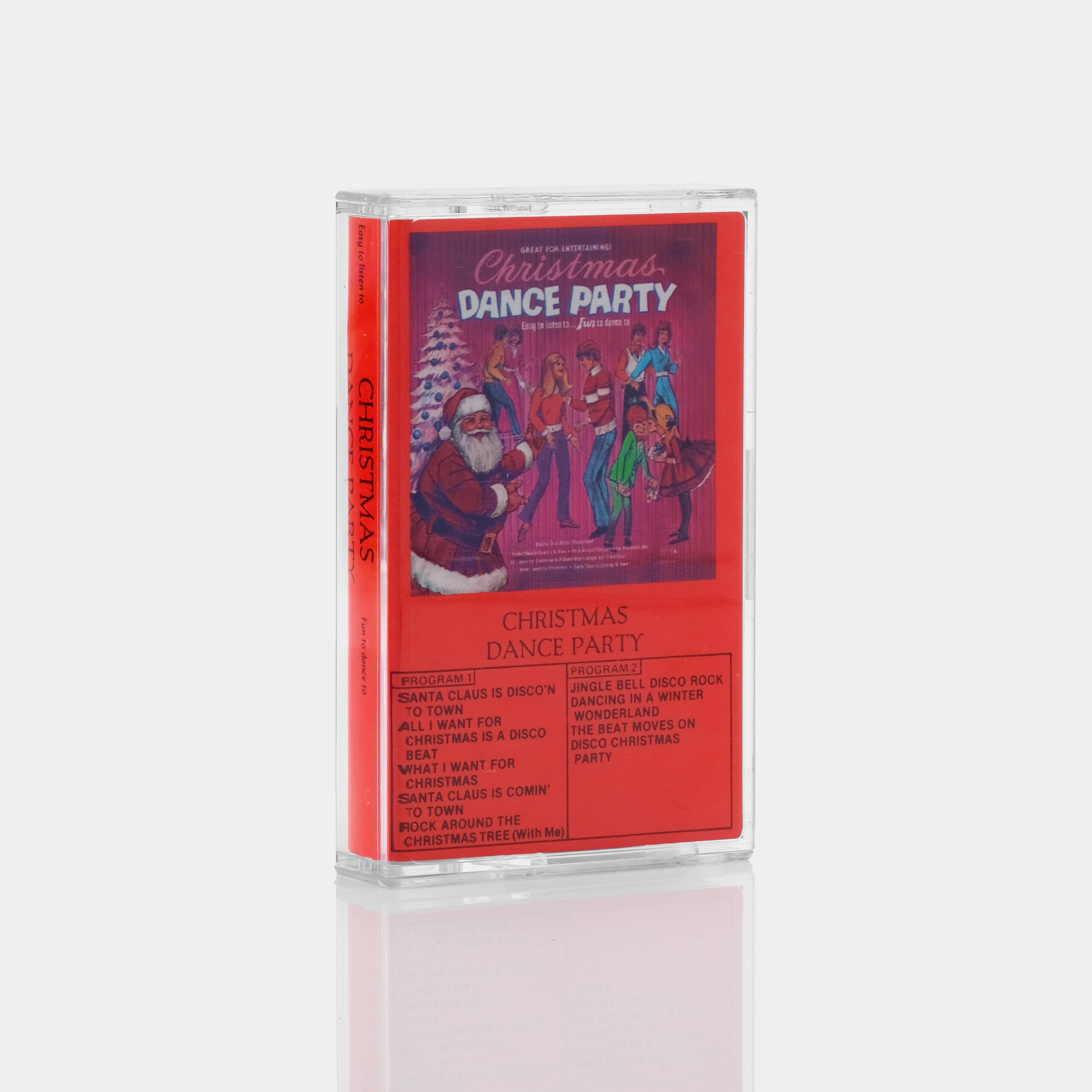 Vintage Christmas Dance Party Cassette Tape - Holiday Music Collection for Festive Gatherings & 80s Themed Parties