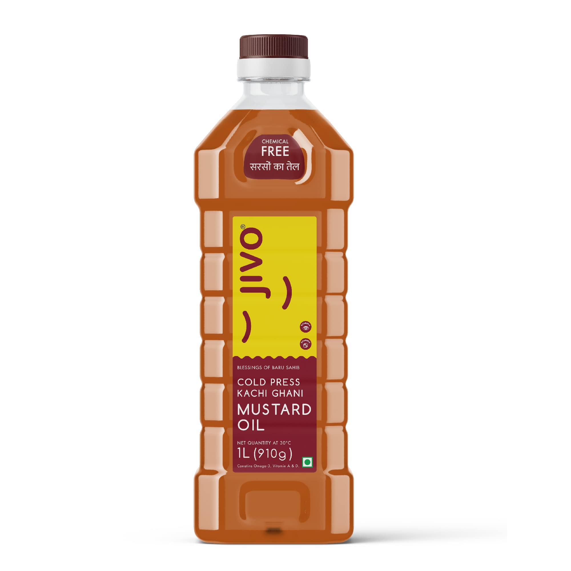 Jivo Cold Pressed Canola Oil 5L + Chemical-Free Kachi Ghani Mustard Oil 1L (6L Pack) | Healthy Cooking Oil for Frying, Baking & Roasting | Perfect for Indian, Asian & International Cuisines | Ideal for Home Cooking & Restaurant Use
