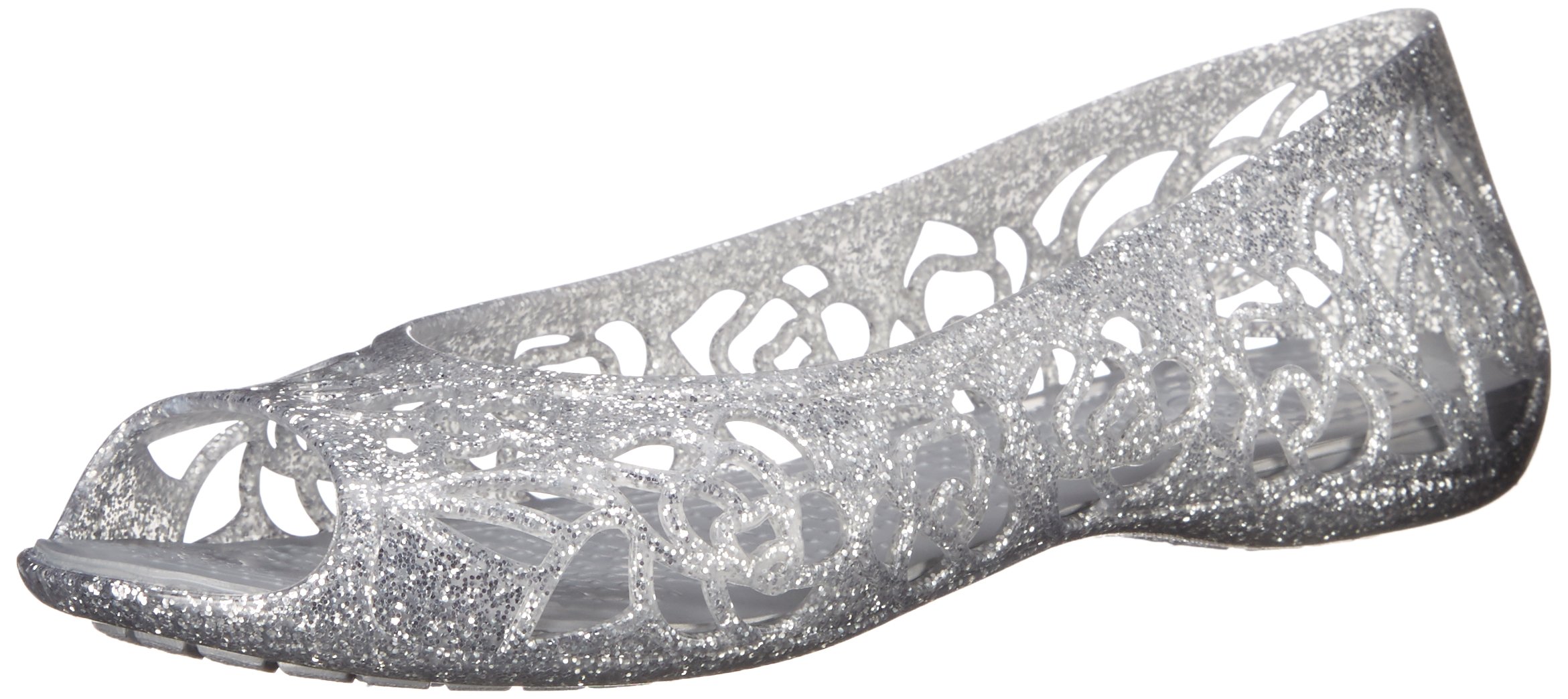 Crocs Unisex-Child Isabella Glitter Clogs | Kids' Comfortable & Sparkly Slip-On Shoes for School, Play & Everyday Wear