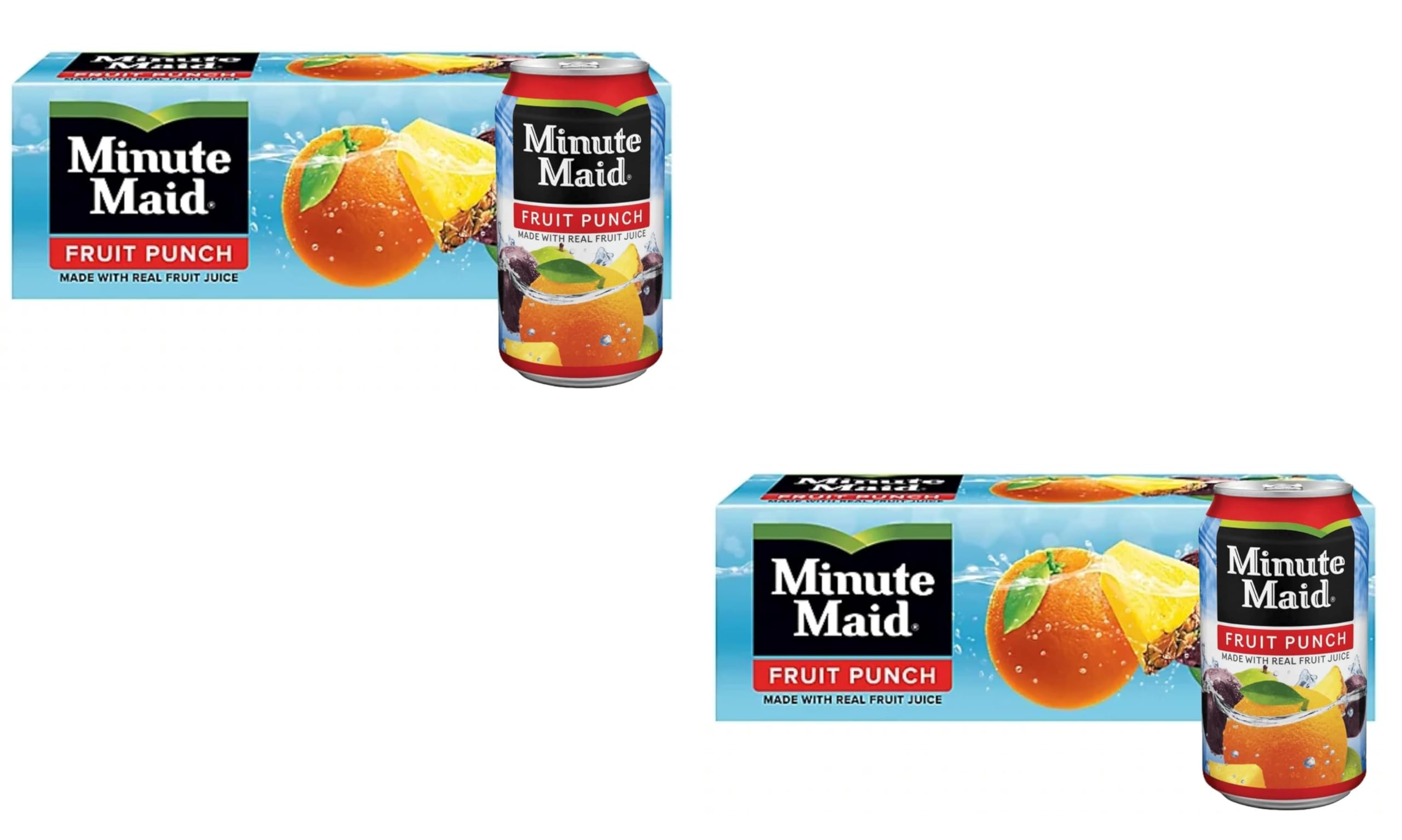 MinuteMaid Fruit Punch Juice Drink - 12 Fl Oz Cans (Pack of 24) - Made with Real Fruit Juice - Perfect for Parties, Picnics & School Lunches
