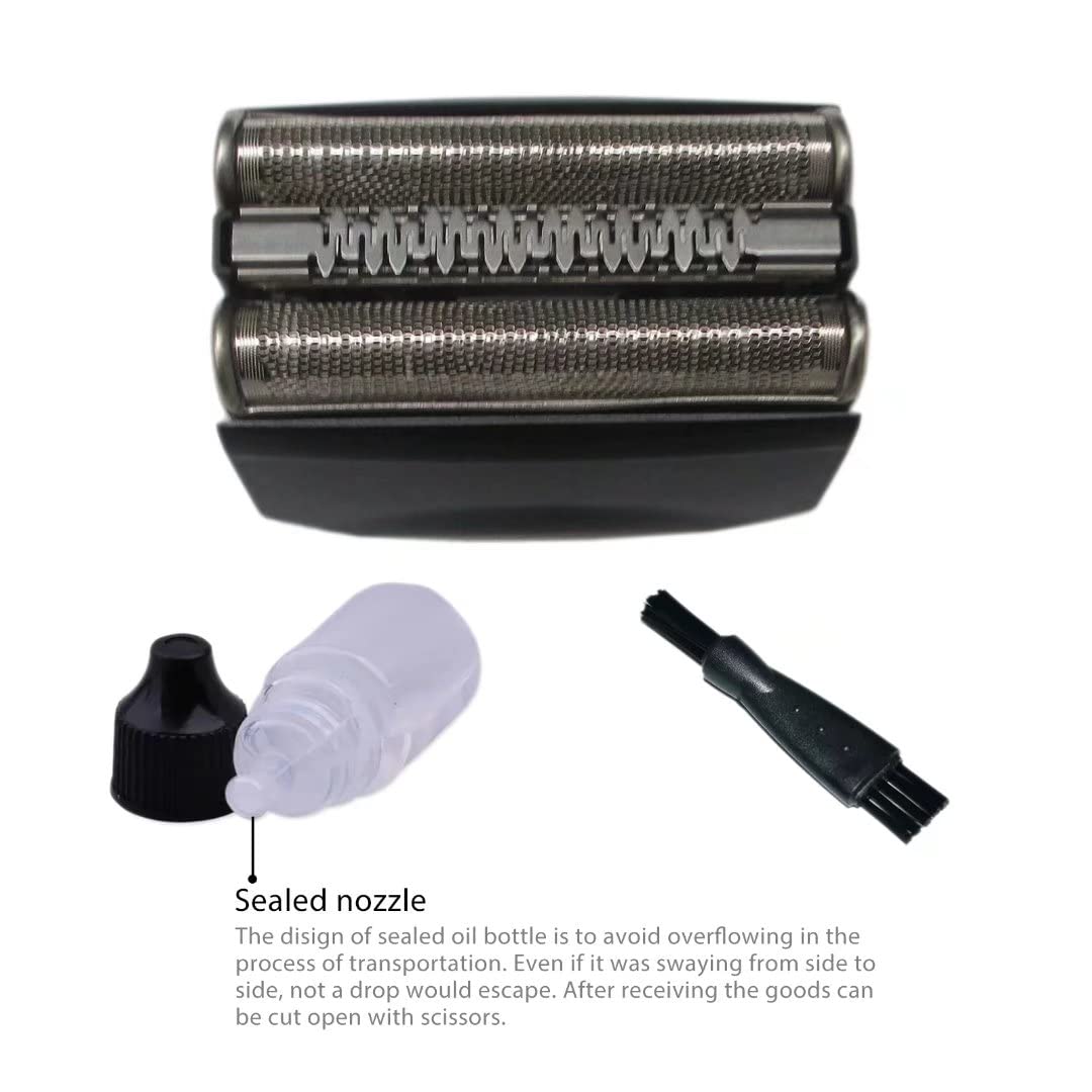 Braun 70B Replacement Foil & Cutter Cartridge with Oil & Brush - For Series 7 Shavers - Smooth Shaving Experience