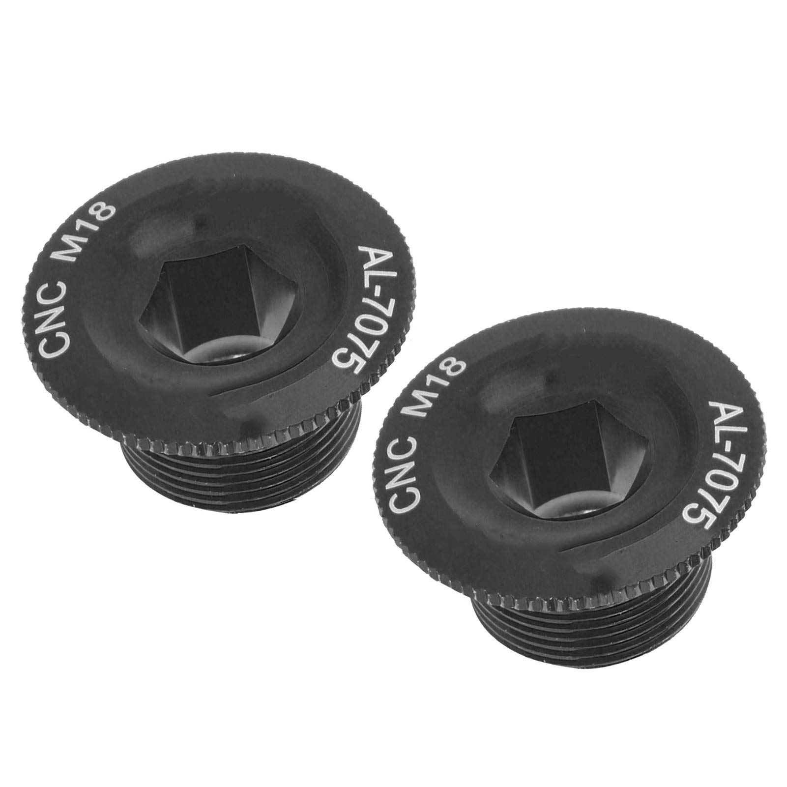 2Pcs Aluminum Alloy Bike Crank Arm Bolts & Screw Caps - Replacement Crank Bolt Set for Bicycle Maintenance & Repair - Perfect for MTB, Road Bikes & Cycling Accessories