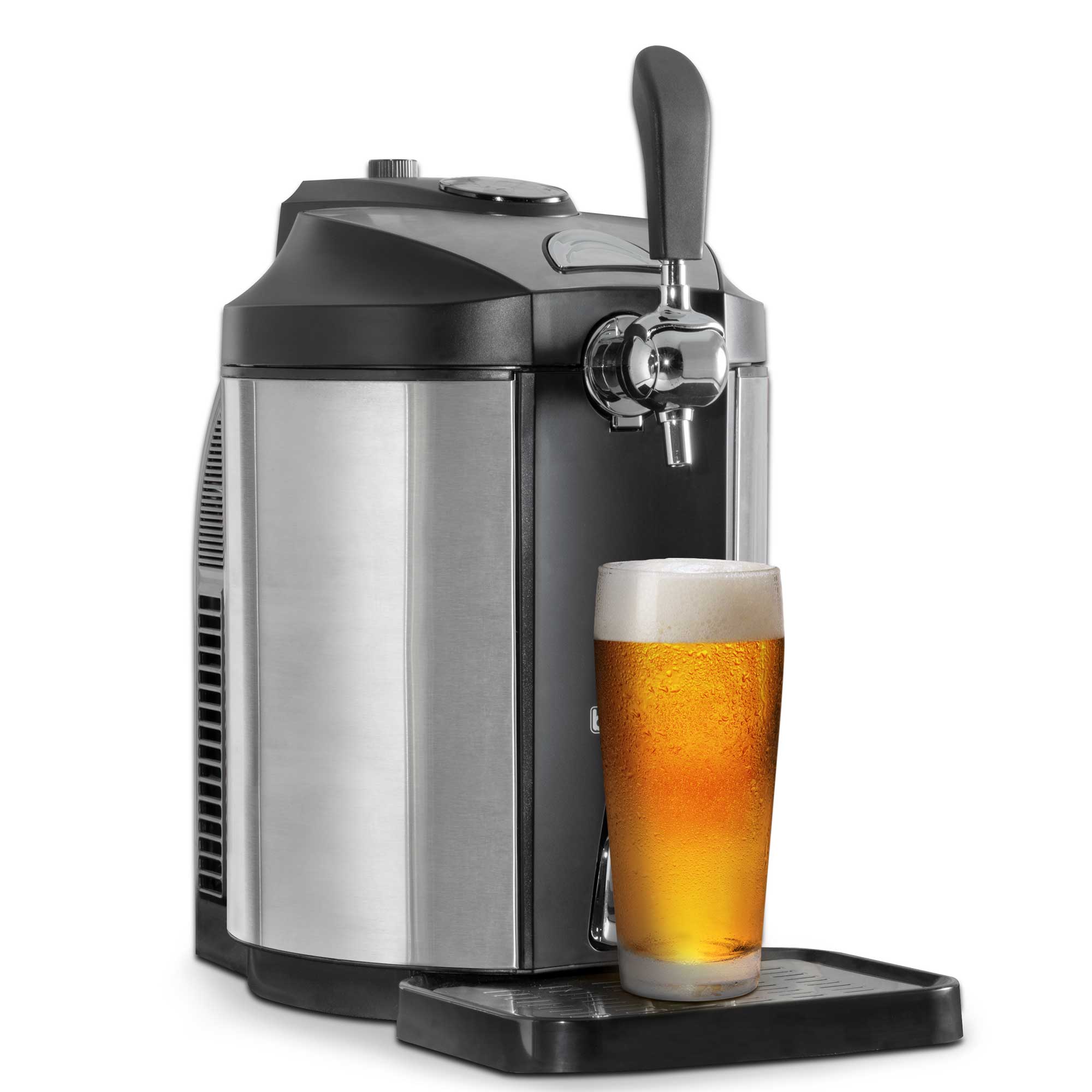 Baridi 5L Beer Keg Dispenser Tap with Built-in Cooling System - Portable Draft Beer Dispenser for Home Parties, Camping & Outdoor Events