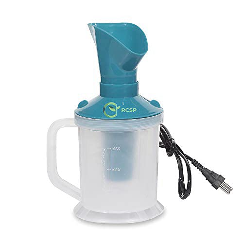 RCSP 3-in-1 Steam Inhaler Machine for Adults - Portable Vaporizer & Steamer for Cough, Cold Relief, Nasal Congestion - Perfect for Home & Travel Use (Green)