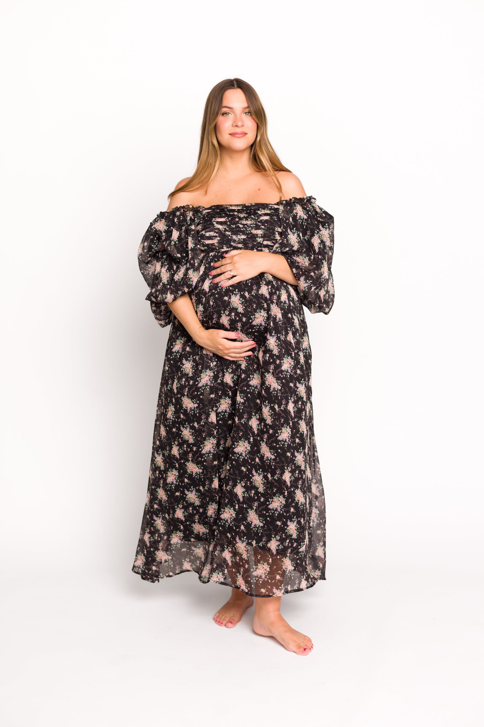 Melody Maxi Dress in Black - Bump Friendly Maternity & Inclusive Sizing (S-3XL) | Perfect for Pregnancy, Nursing, Weddings & Special Occasions