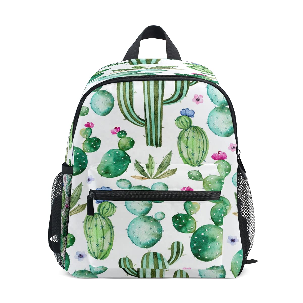 Watercolor Tropical Cactus Kids Backpack - Lightweight School Bag for Boys & Girls, Durable Preschool Bookbag for Toddlers & Teens - Perfect for School, Travel & Outdoor Adventures
