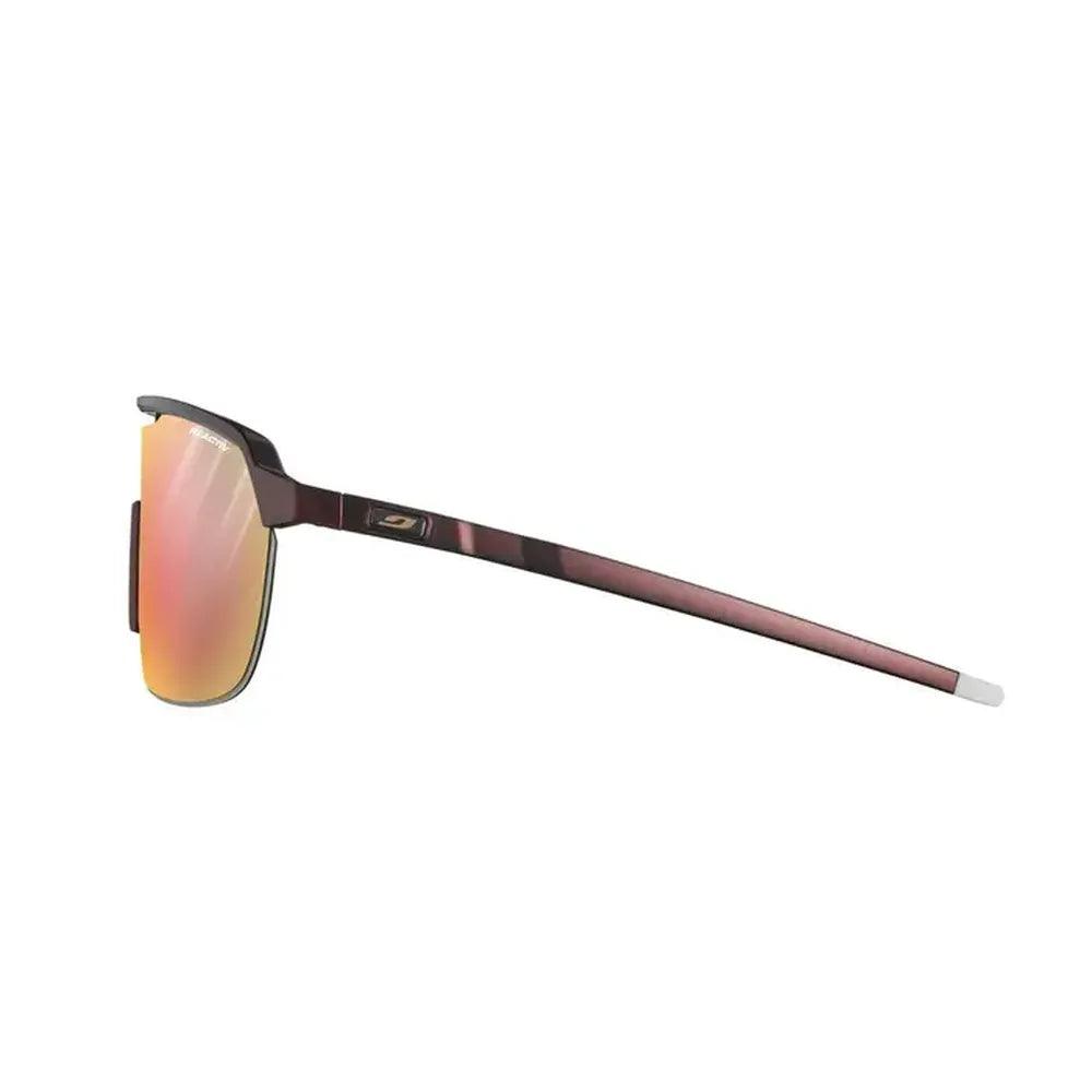 Julbo Frequency Reactiv P1 3 LAGP Sunglasses - Burgundy/Light Grey Lens for Cycling, Running & Outdoor Sports - UV Protection & Polarized Glasses for Men & Women