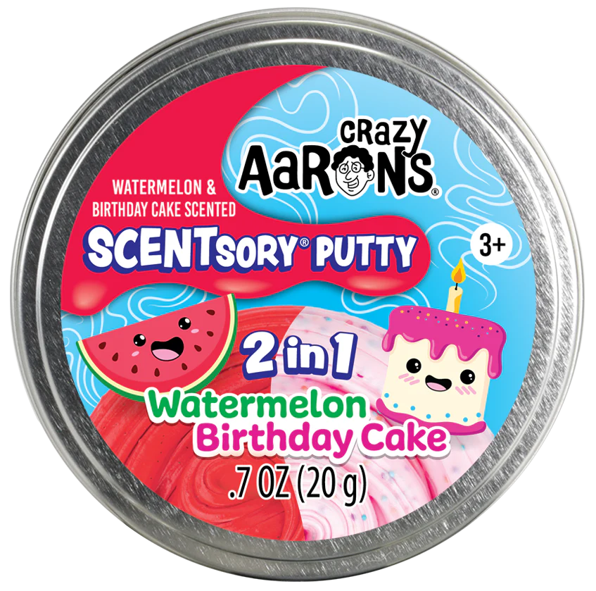 Scentsory Duo Scented Candles - Watermelon & Birthday Cake Fragrance for Home Decor, Relaxation, and Gift Giving