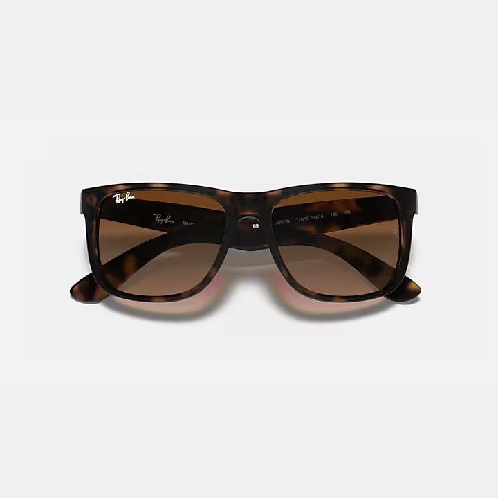 Ray Ban Justin Sunglasses - Rubber Light Havana Frame, UV Protection, Polarized Lenses for Men & Women | Perfect for Driving, Beach, and Outdoor Activities