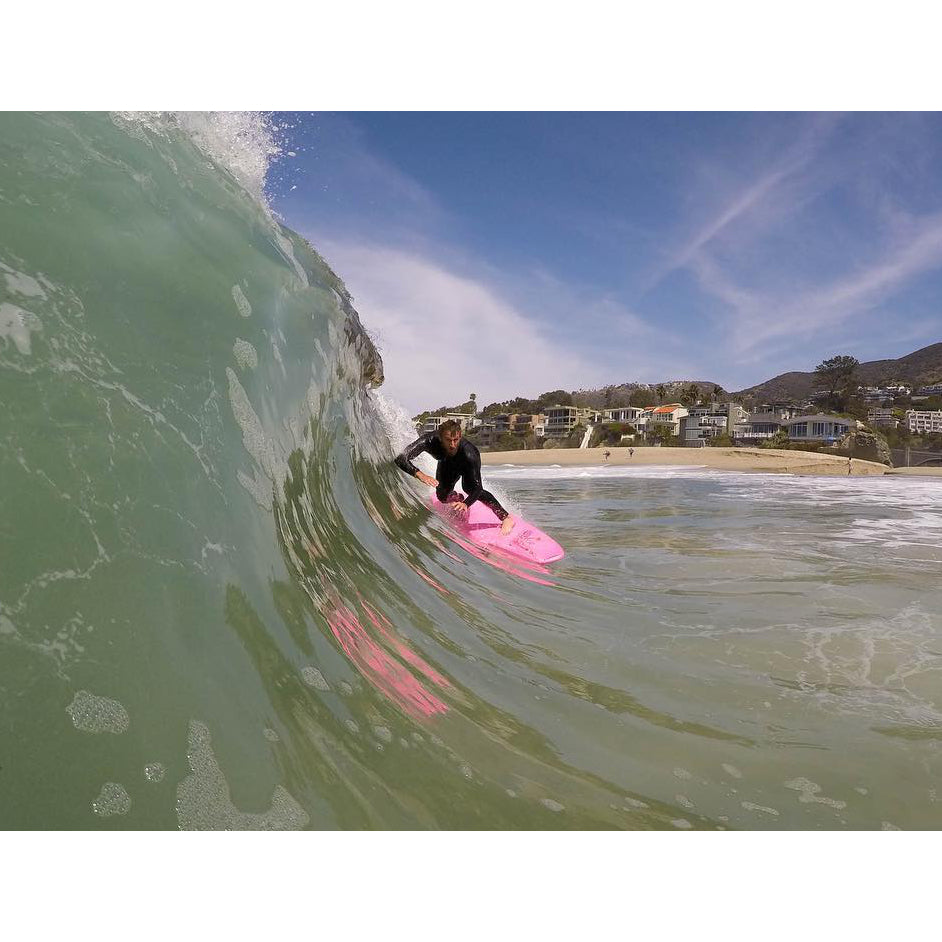 ODYSEA SKIPPER 6'0 Surfboard - JOB Pro Quad Fin Setup in Hot Pink - Perfect for Beginners & Intermediate Surfers - Ideal for Small to Medium Waves at Beach & Coastal Surfing