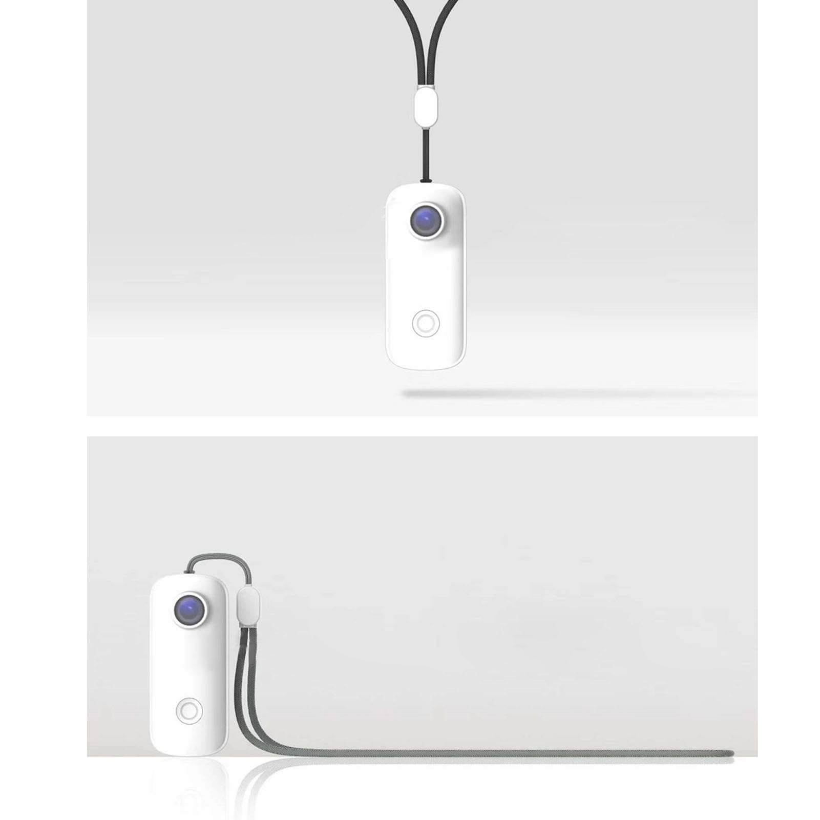 Compact Action Camera for Outdoor Adventures - Lightweight Pet Camera, Travel & Sports Recording (White) - Perfect for Hiking, Vlogging & Pet Monitoring