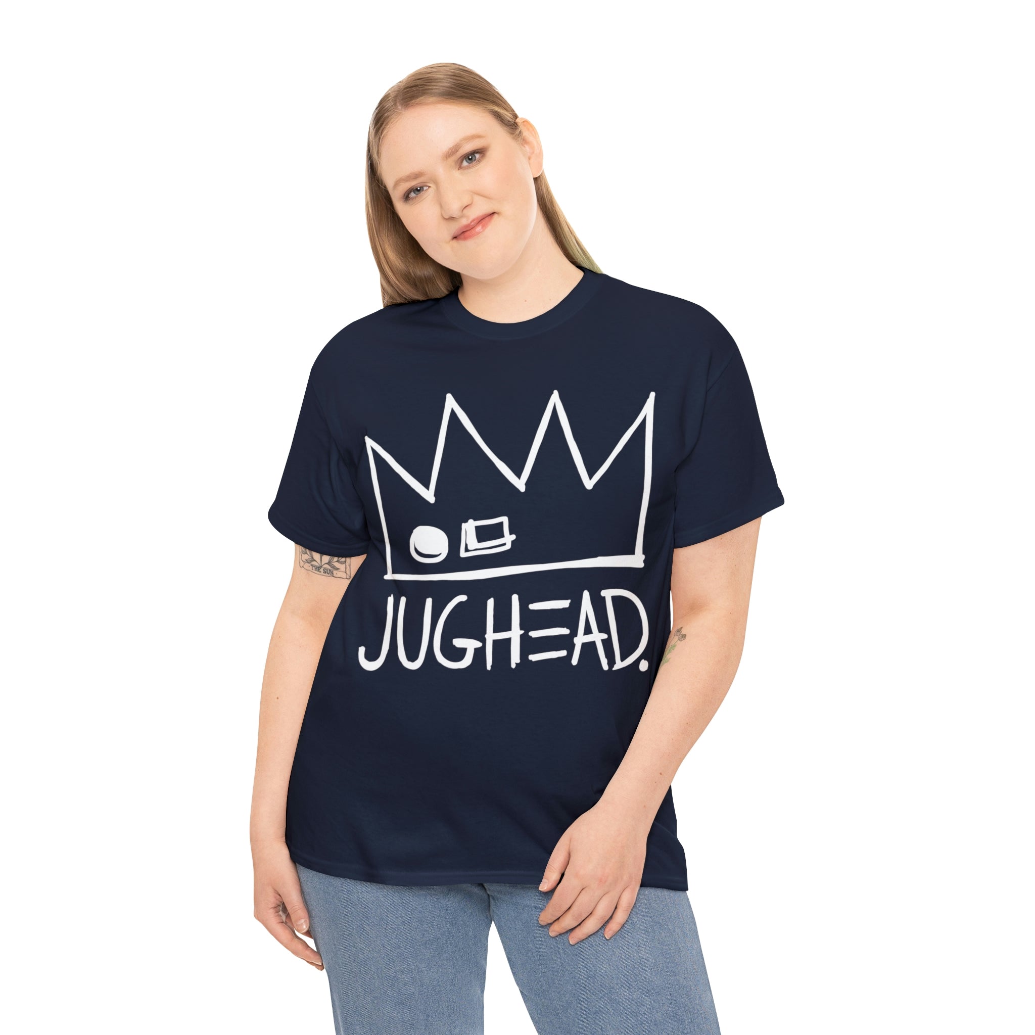 Archie Comics Jughead Jones Crown T-Shirt - Unisex Heavy Cotton Tee for Casual Wear & Comic Fan Gifts