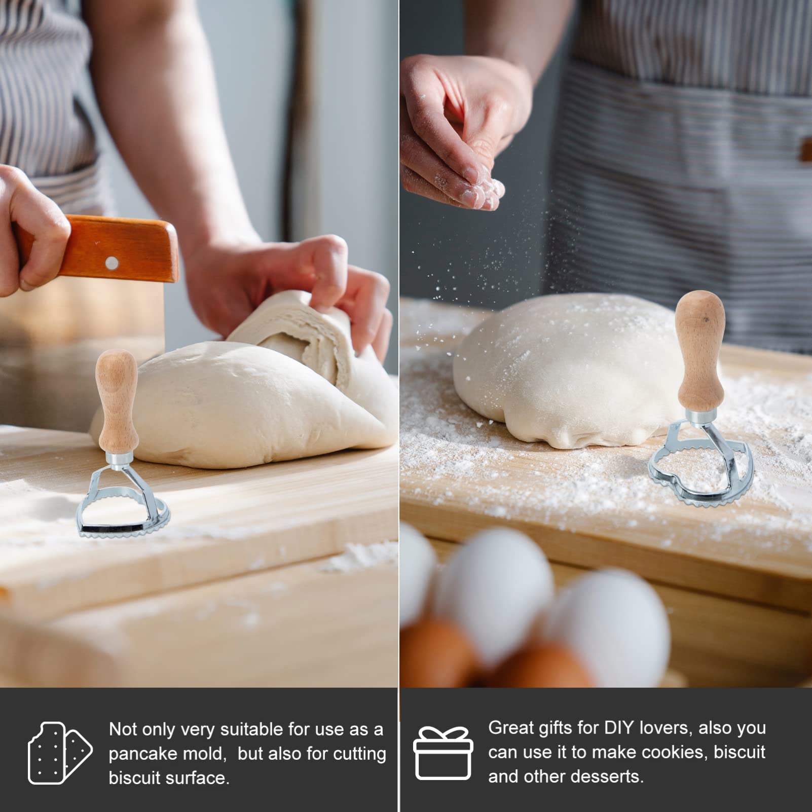 DIY Chocolate Molds & Dumpling Press Tool Set - Heart-Shaped Cookie Cutter, Ravioli Maker, Empanada & Pastry Crimper for Baking, Biscuits, Calzone, Pierogi | Perfect for Home Baking & Holiday Treats