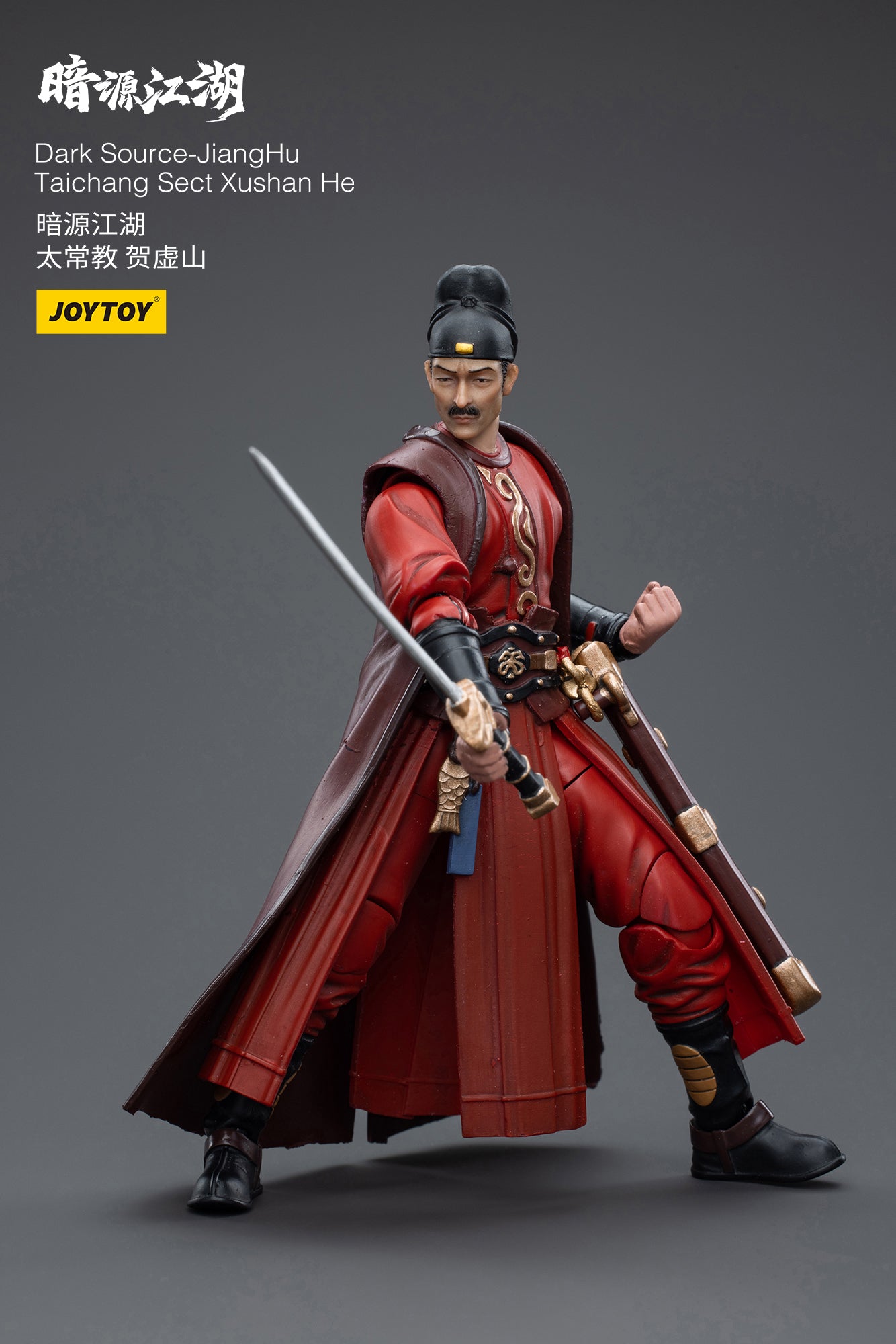 1/18 JOYTOY 3.75 Inch Dark Source JiangHuTaichang Sect Xushan He Action Figure - Collectible Toy for Display, Photography & Role Play Scenes