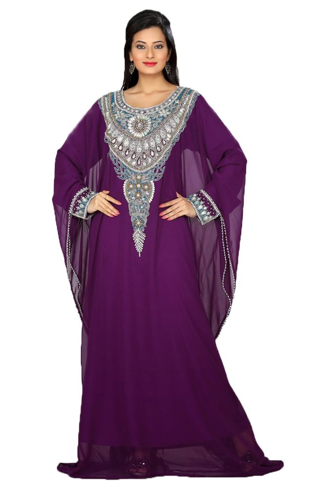 Stylish Kolkozy Women's Kaftan Dress - Moroccan Inspired Flowy Maxi Dress for Summer | Beach Cover Up, Boho Chic Outfit, Vacation Wear