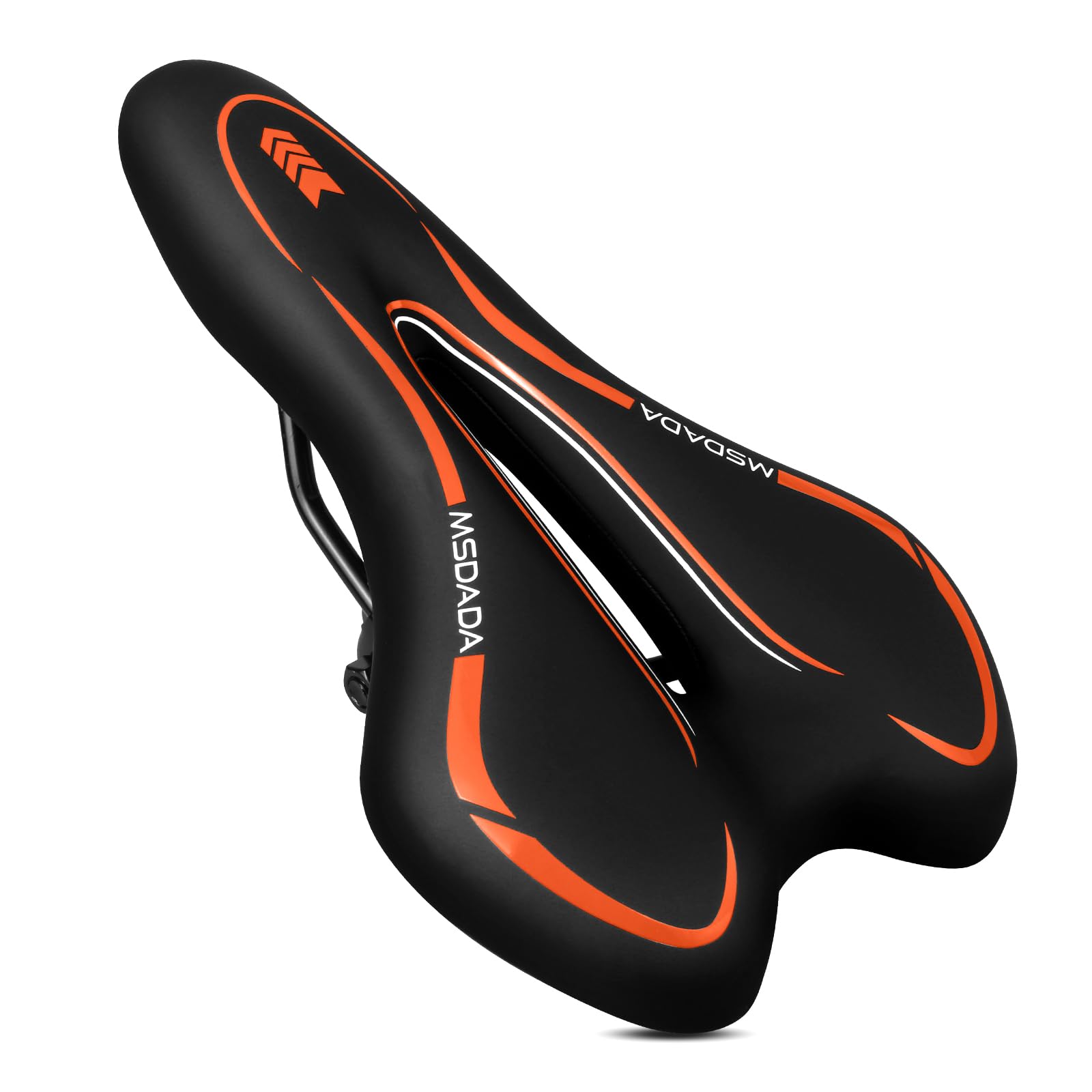 MSDADA Gel Bike Seat - Ultra Comfortable Mountain Bike Saddle with Soft Cushion for Men & Women - Waterproof Bicycle Seat for Road, City & Exercise Bikes - Perfect for Long Rides, Commuting & Indoor Cycling Workouts