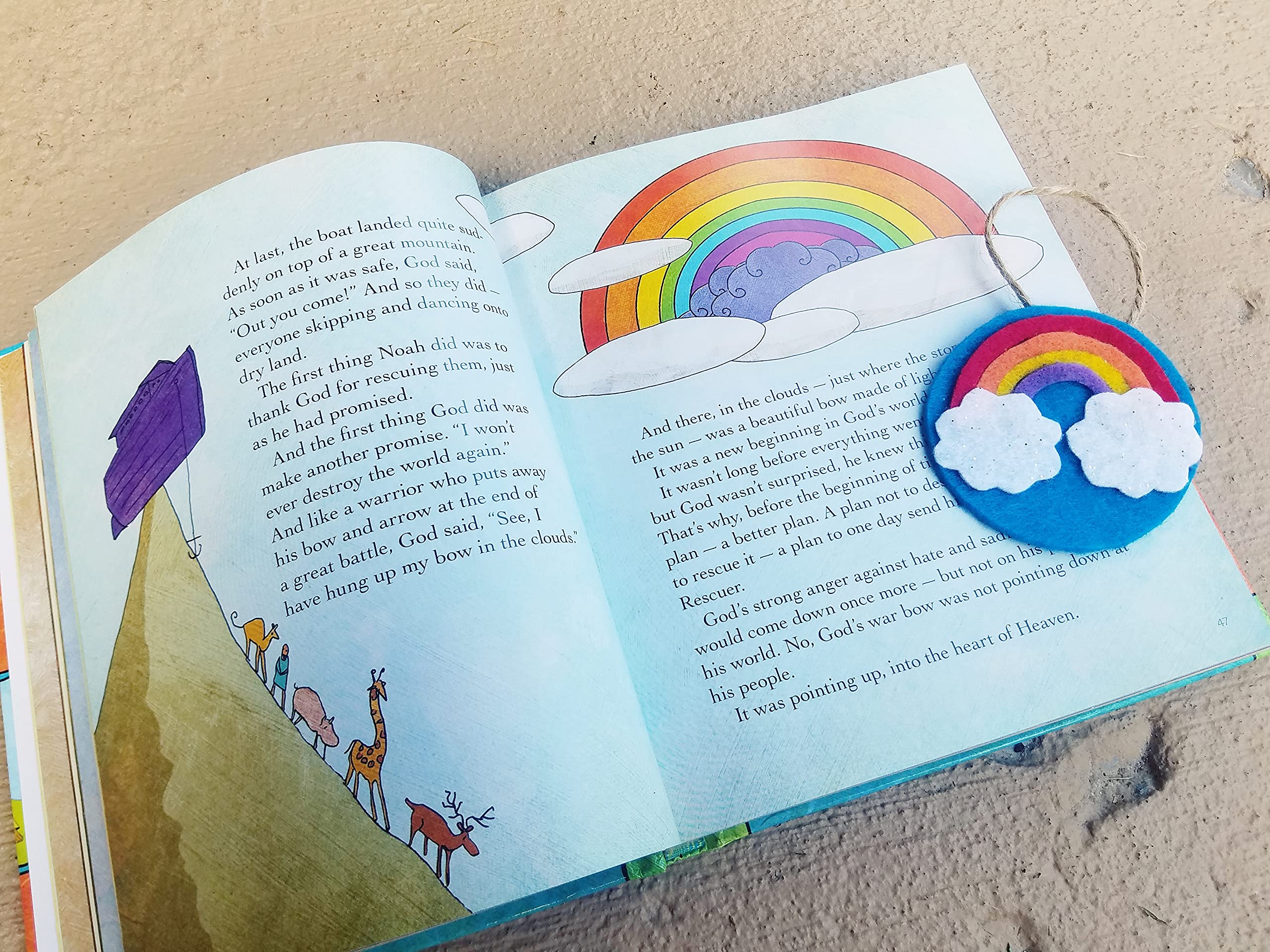 Jesus Storybook Bible Jesse Tree Felt Ornaments for Kids - Advent & Christmas Decorations - Perfect for Storytelling & Holiday Traditions (Book Not Included)