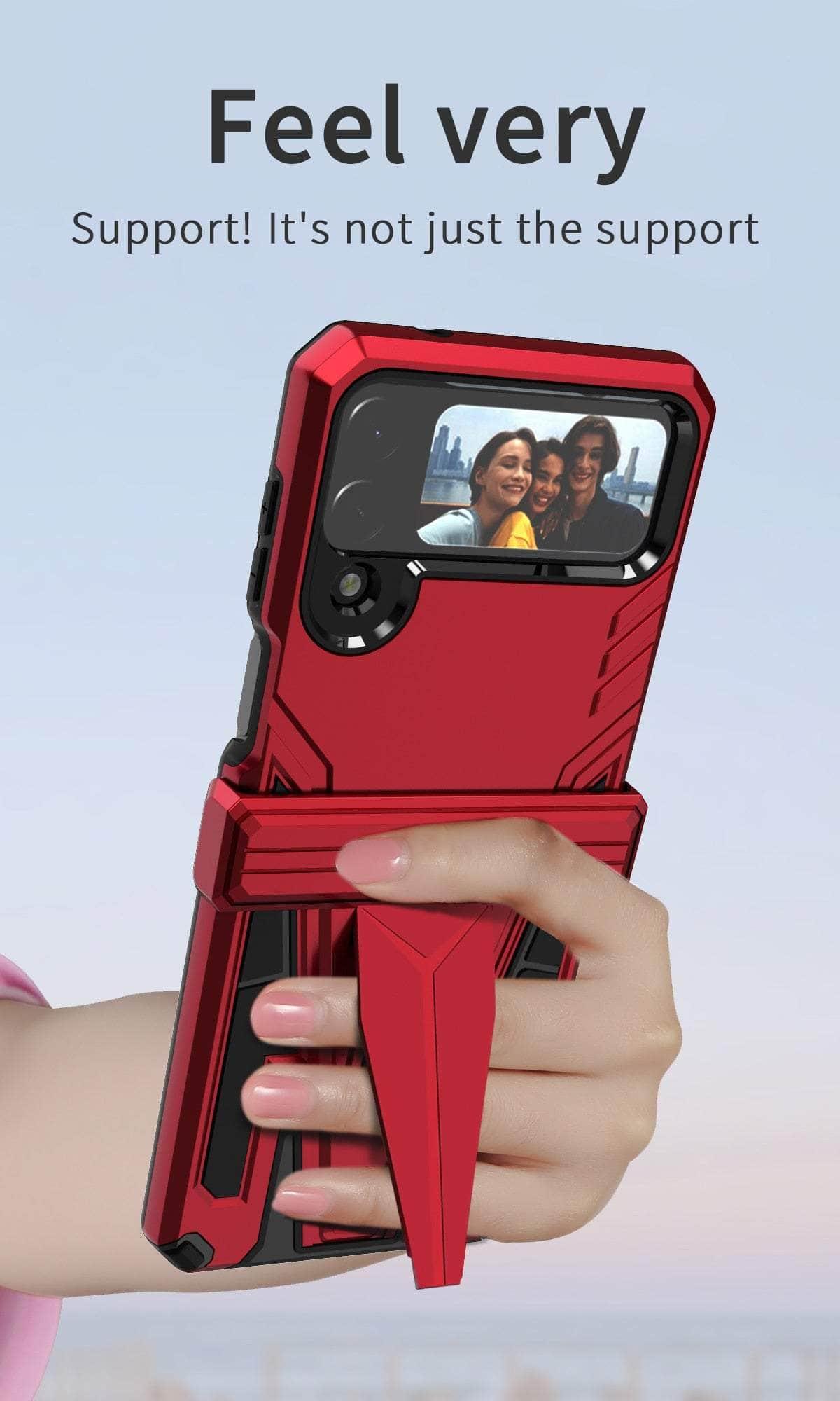 Shockproof Galaxy Z Flip 5 Hybrid Case - Durable Protective Cover for Samsung Z Flip 5 - Perfect for Outdoor Activities, Travel & Daily Use